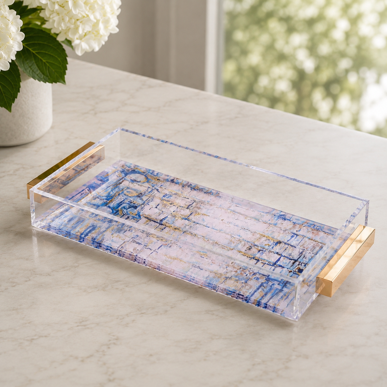 Painted Yosefa Bread Tray