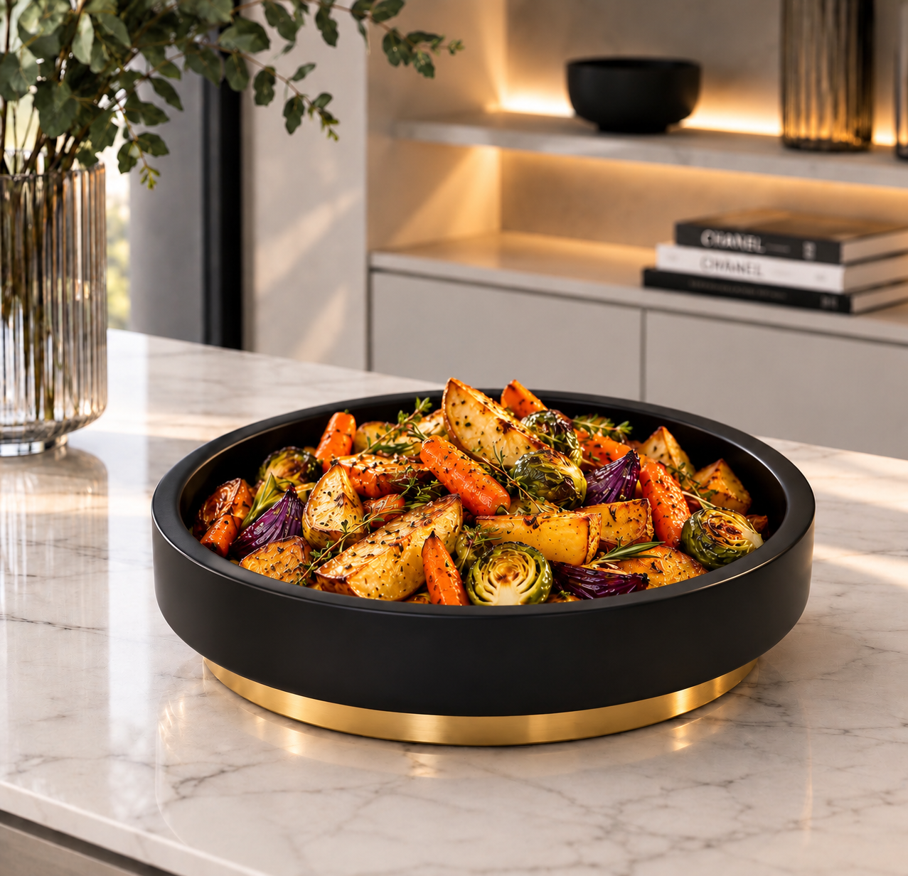 godinger black and gold with veggies.png