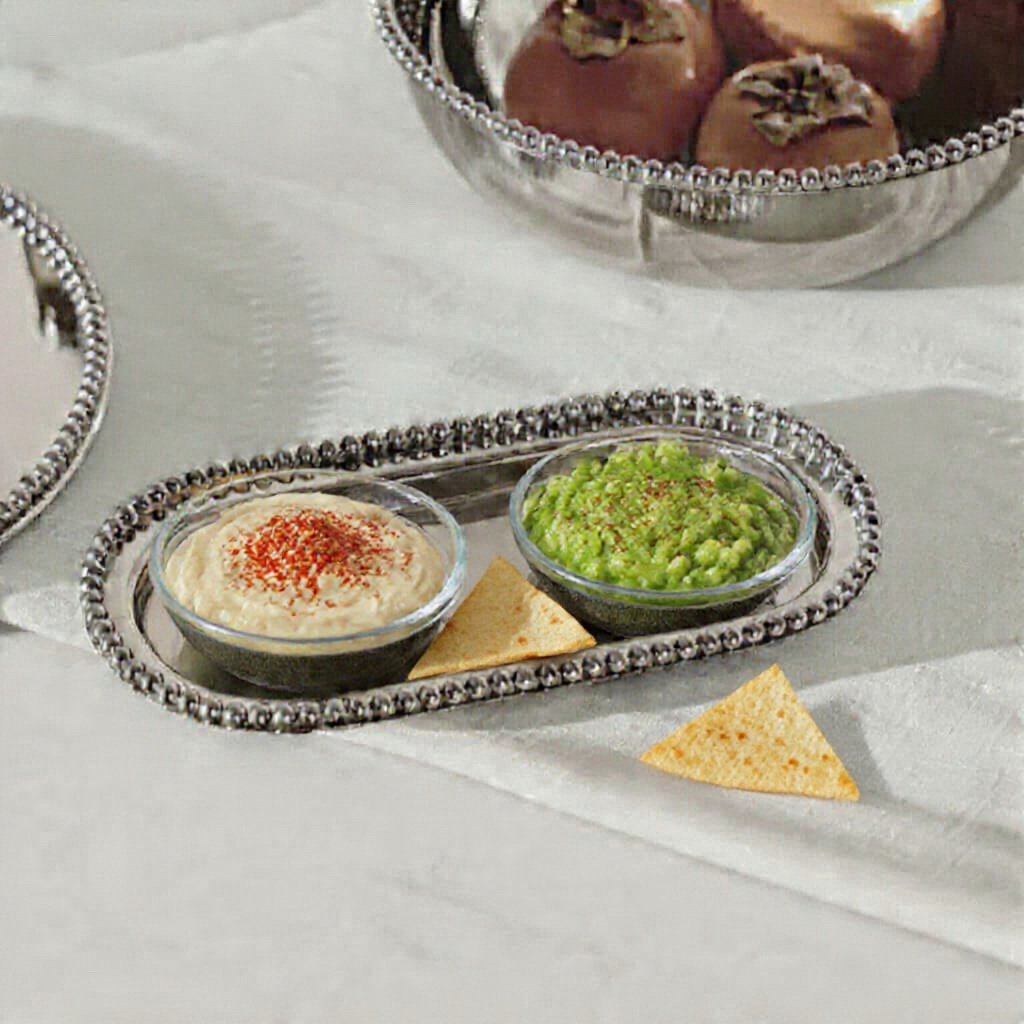 godinger beaded tray with dips.JPG
