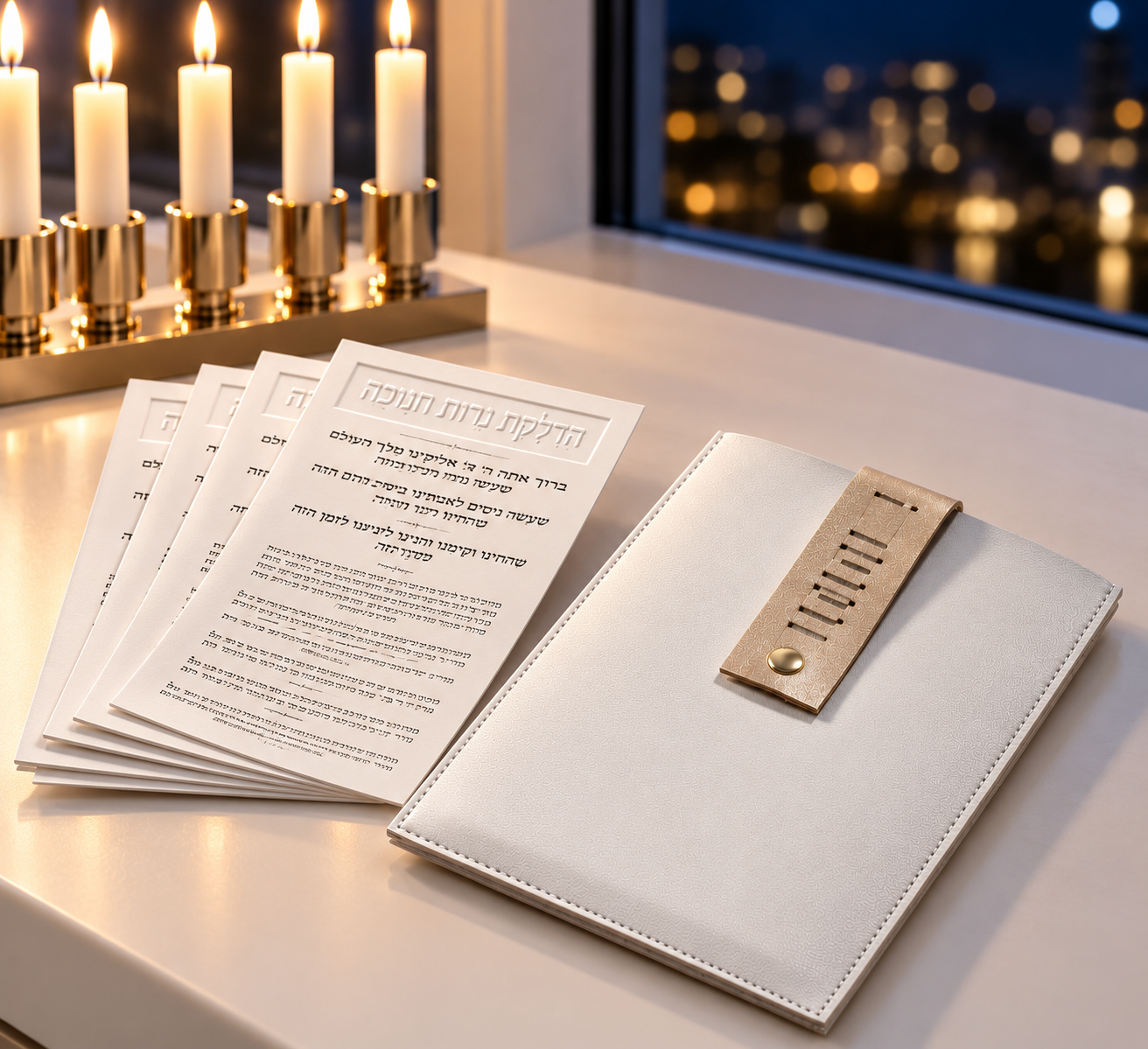 Brachos Card Set in Leatherette Pouch