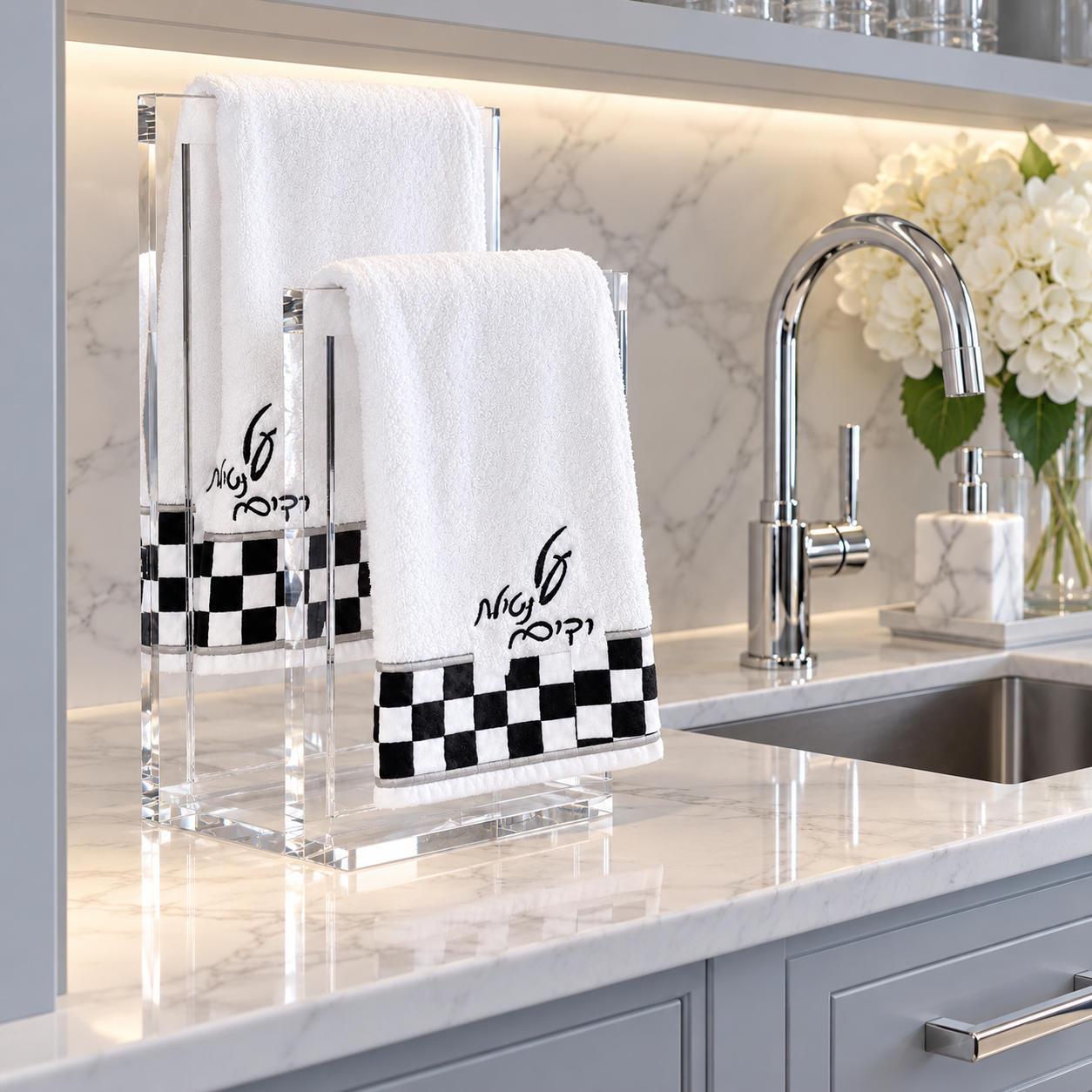 waterdale checkered towels with holder.png