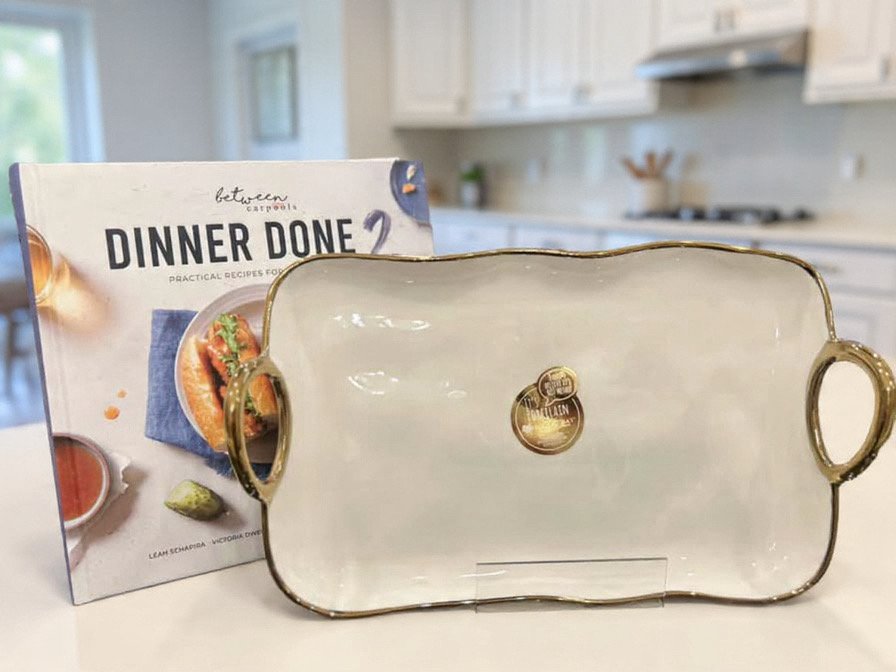 Cookbook and Pampa Bay Platter Gift Set