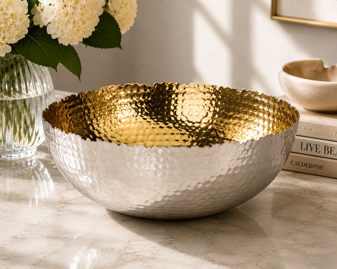 godinger silver and gold large bowl.PNG
