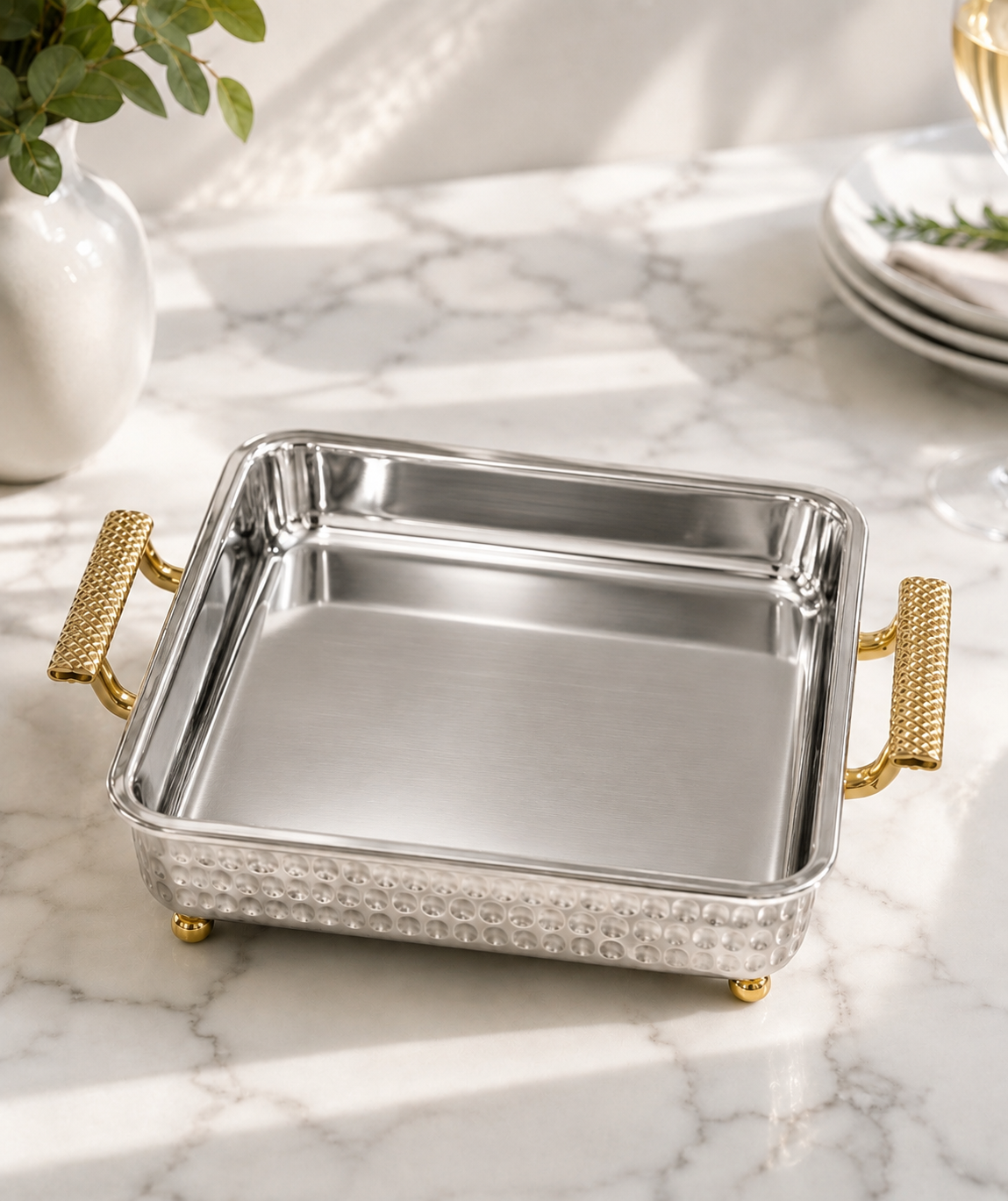 Diamond Design Aluminum Square Pan Holder 8x8