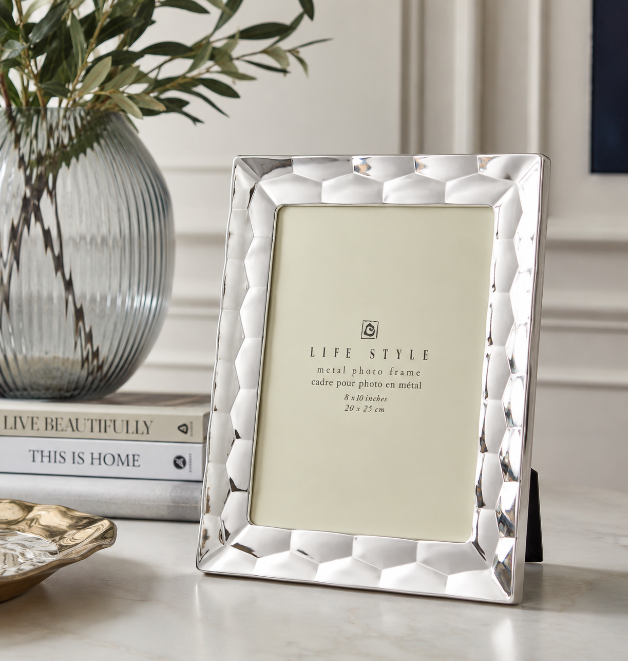 Prism Silver-Tone Metal Photo Frame - Two Sizes