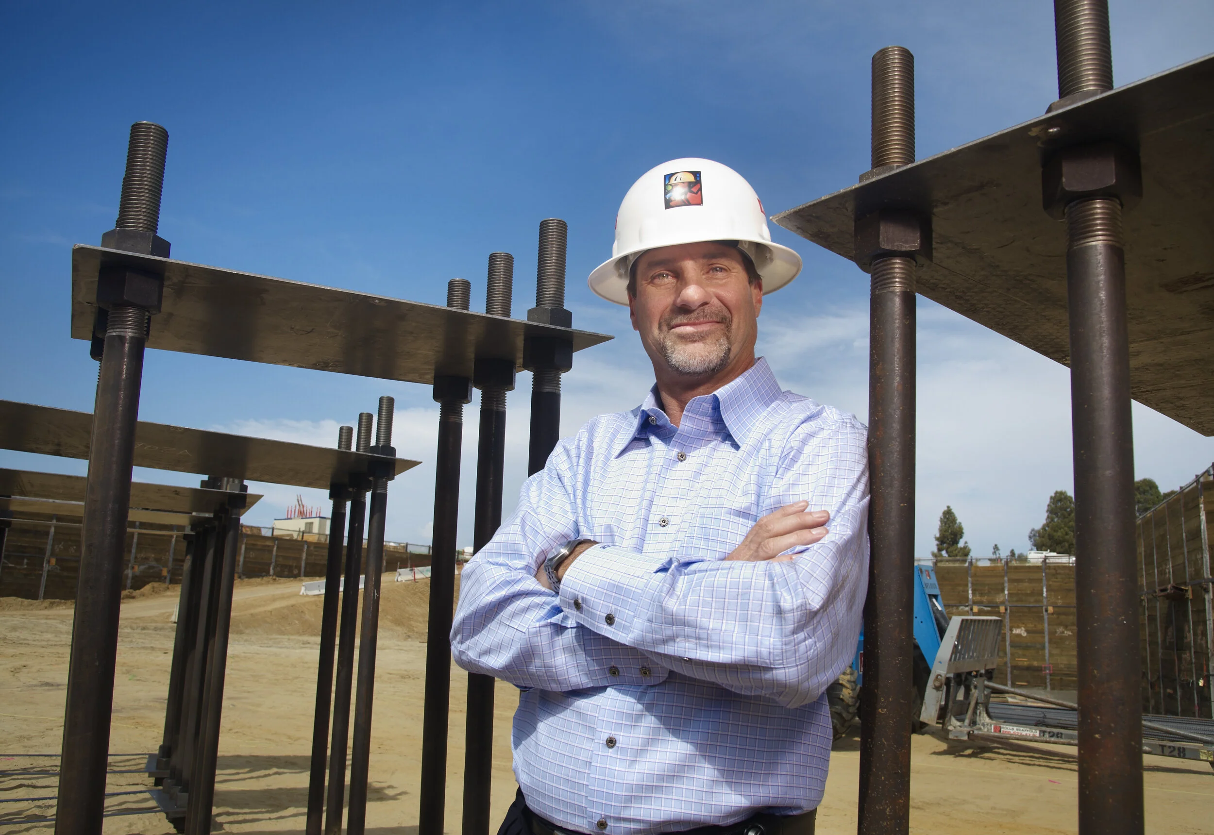 Construction Company Executive Portrait Hard Hat 
