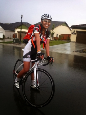 Bicycle Commuting on a Rainy Day