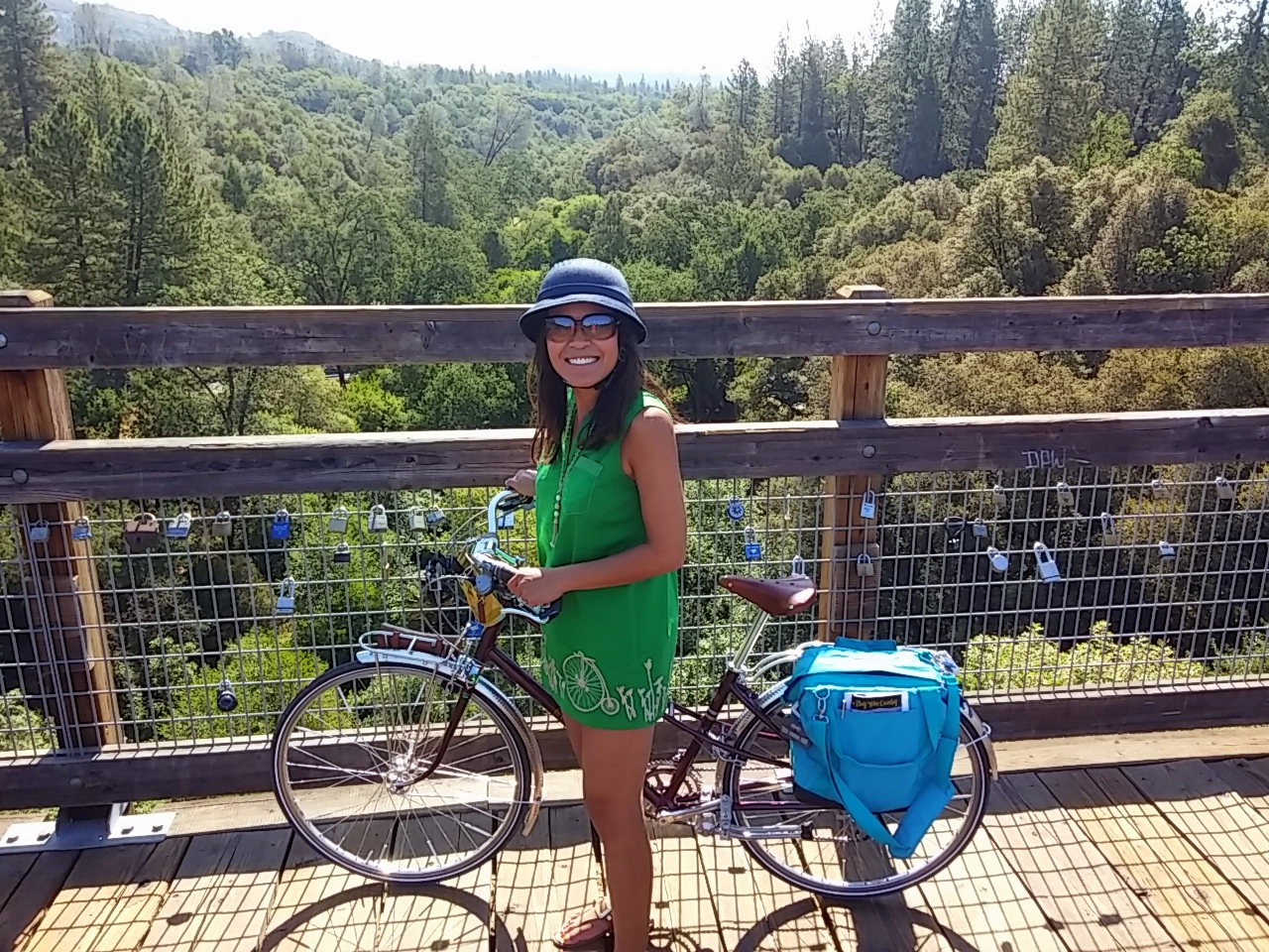 Standing on a railroad trestle that dates back to the year 1903, 100 ft. above Weber Creek.