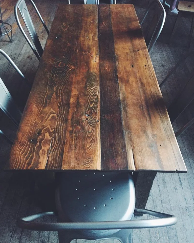 Custom Dining Table for Black Dog Coffee and Wine Bar