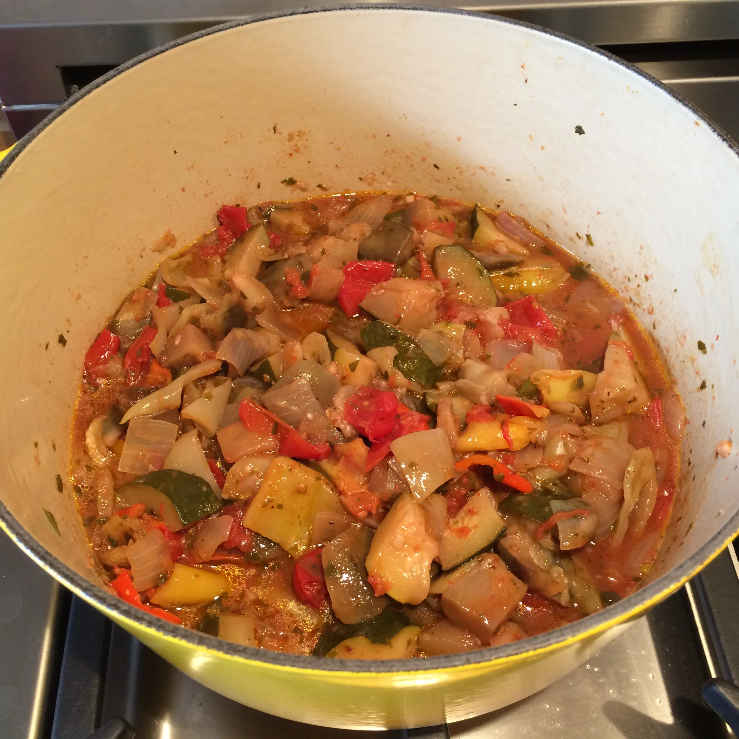 After 2 hours it's ready to serve or let it cool and refrigerate and re-heat the following day.