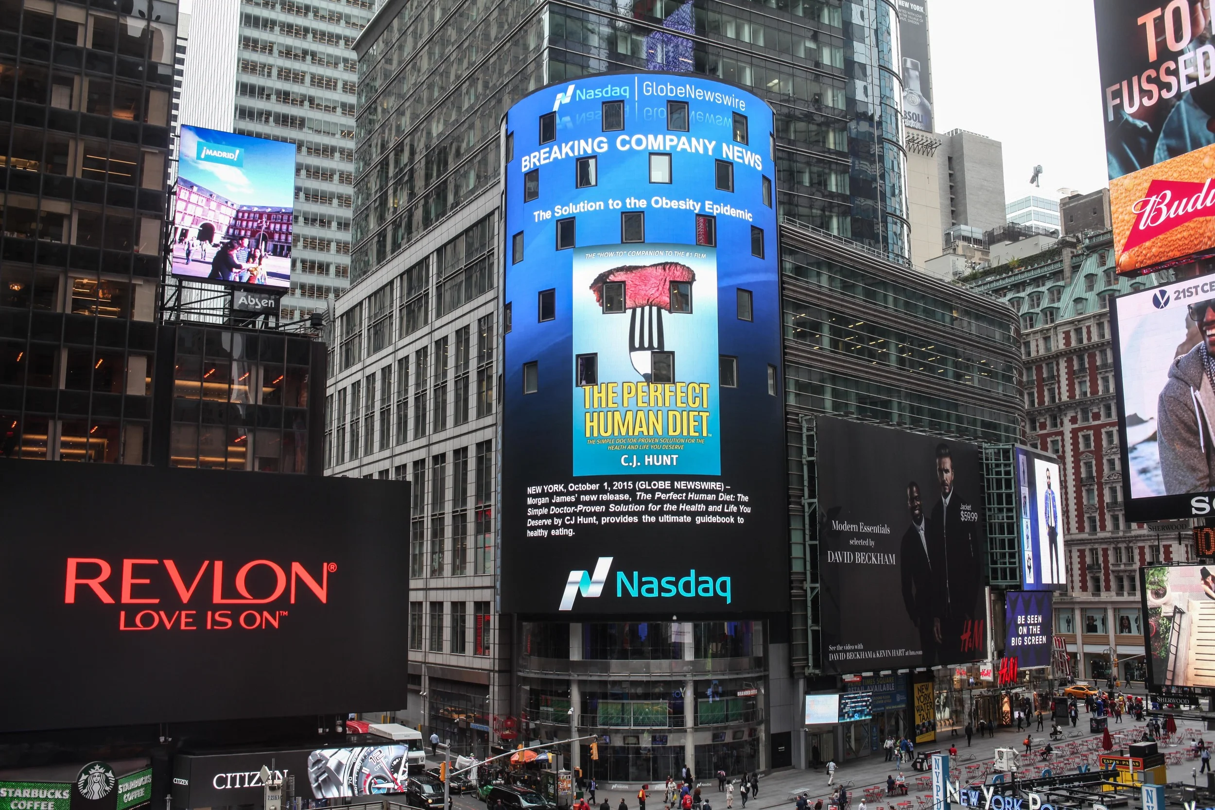 CJ's COMPANION BOOK HITS TIMES SQUARE!!