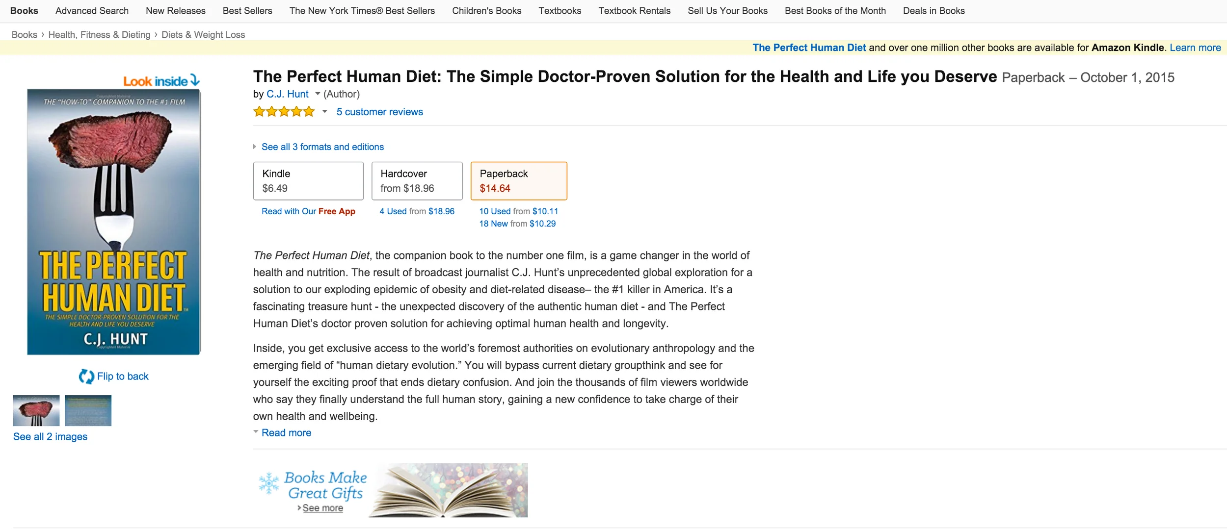 Creator of The World’s First Paleo Movie releases groundbreaking book: NYTimes Bestseller Robb Wolf reviews.