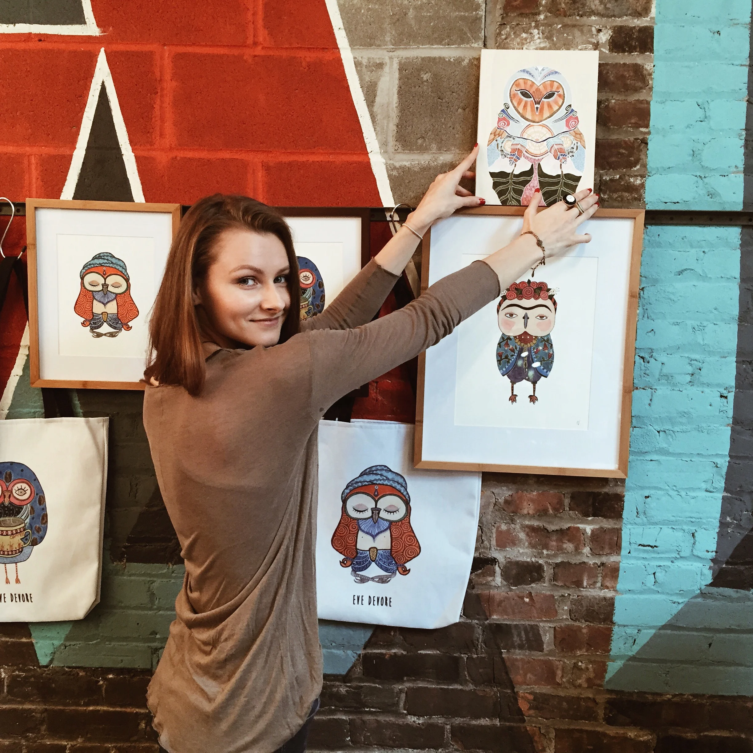 Eve Devore at Artists & Fleas in Williamsbrug