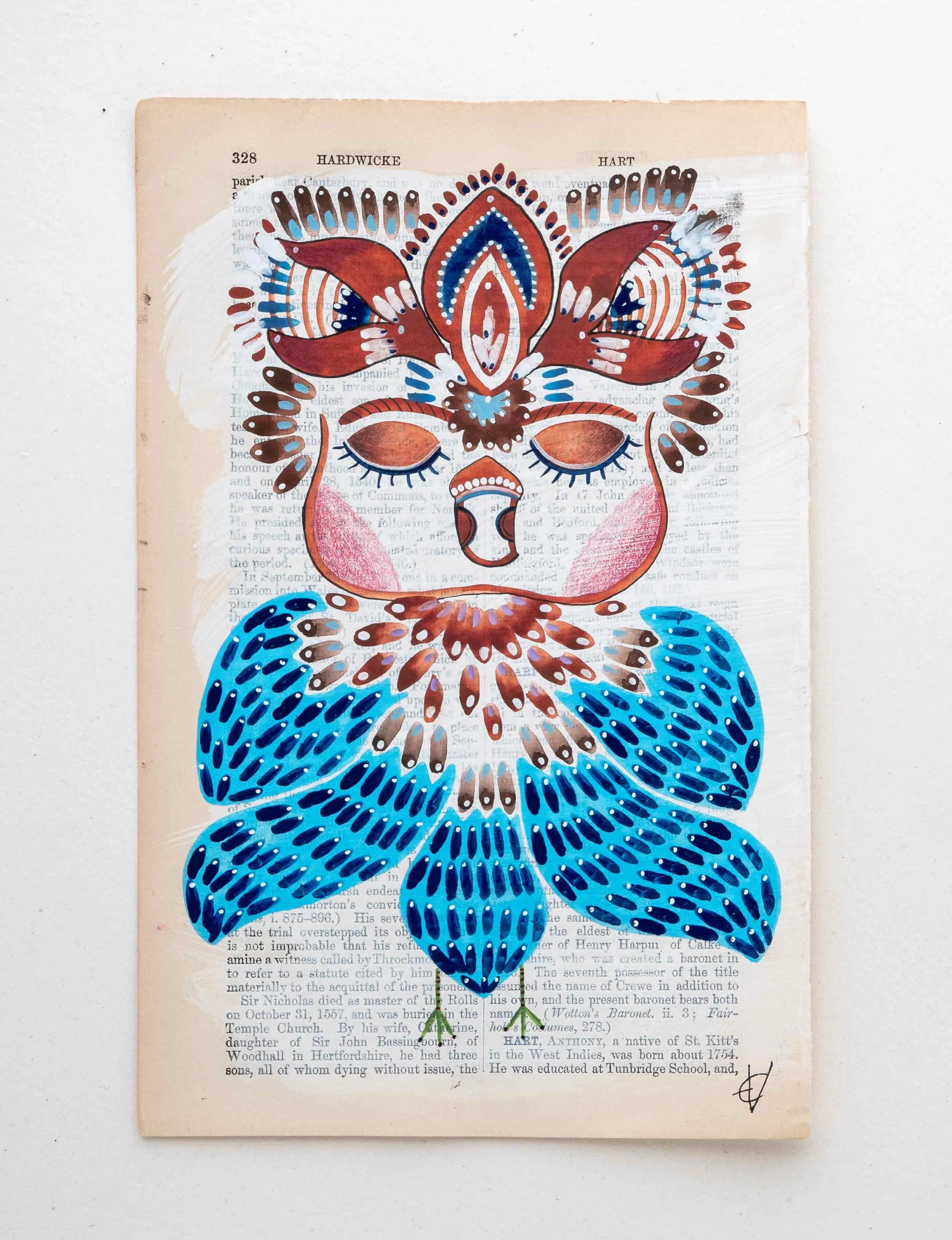 'It's just the beginning' book page painting 27/100 (2018)