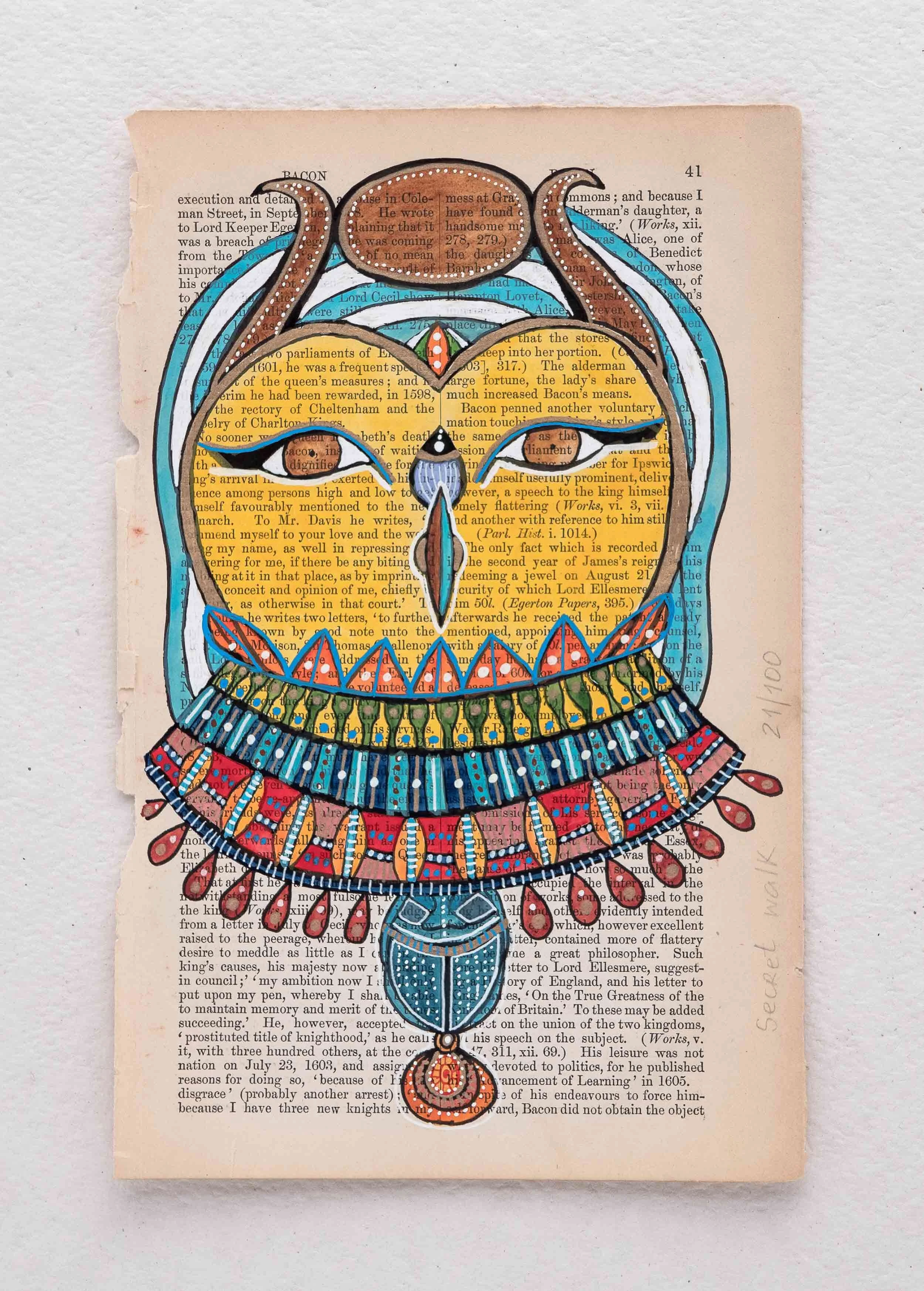 'Secret Walk' book page painting #21