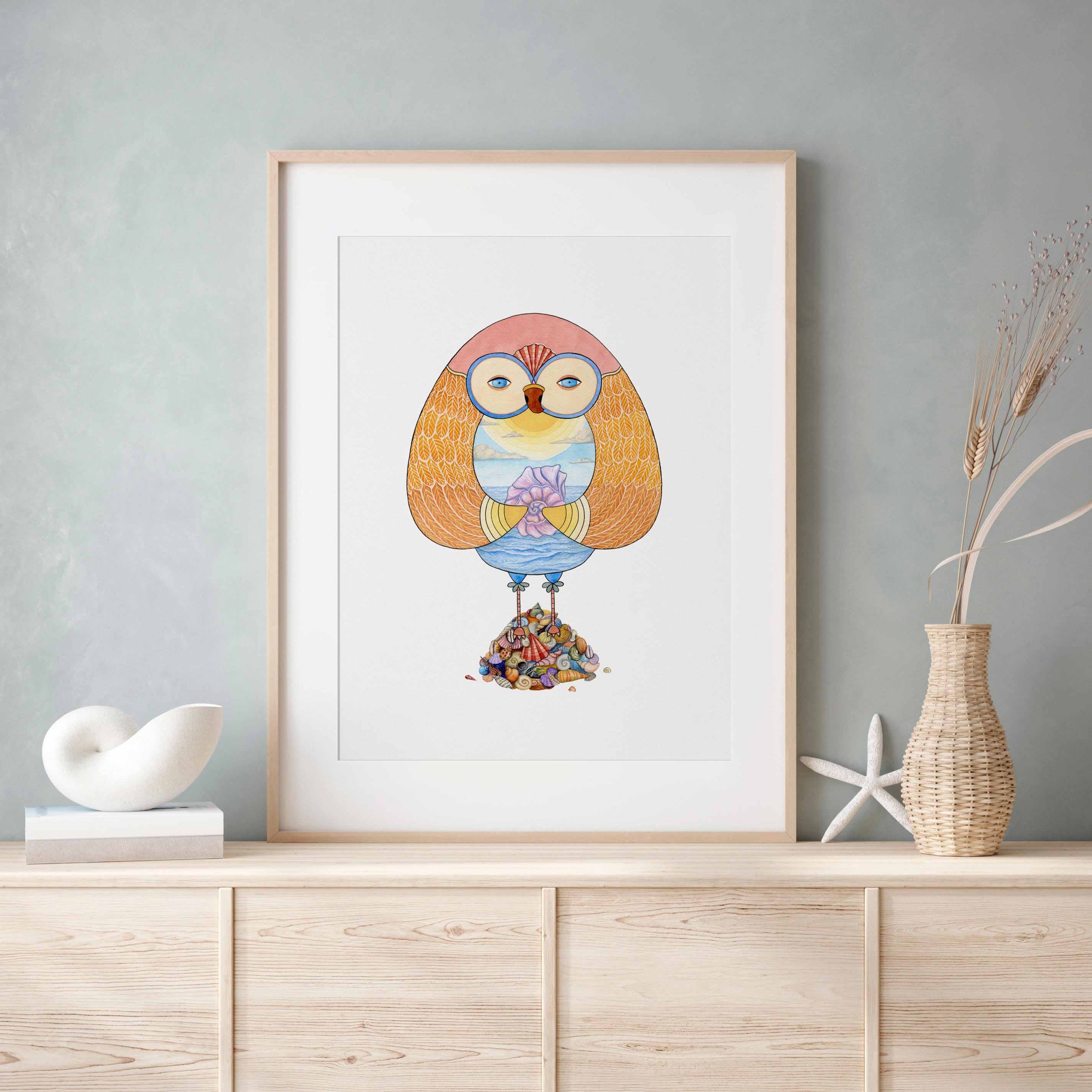 Shell_Collector_Owl_art_print_eve_devore_2.jpg