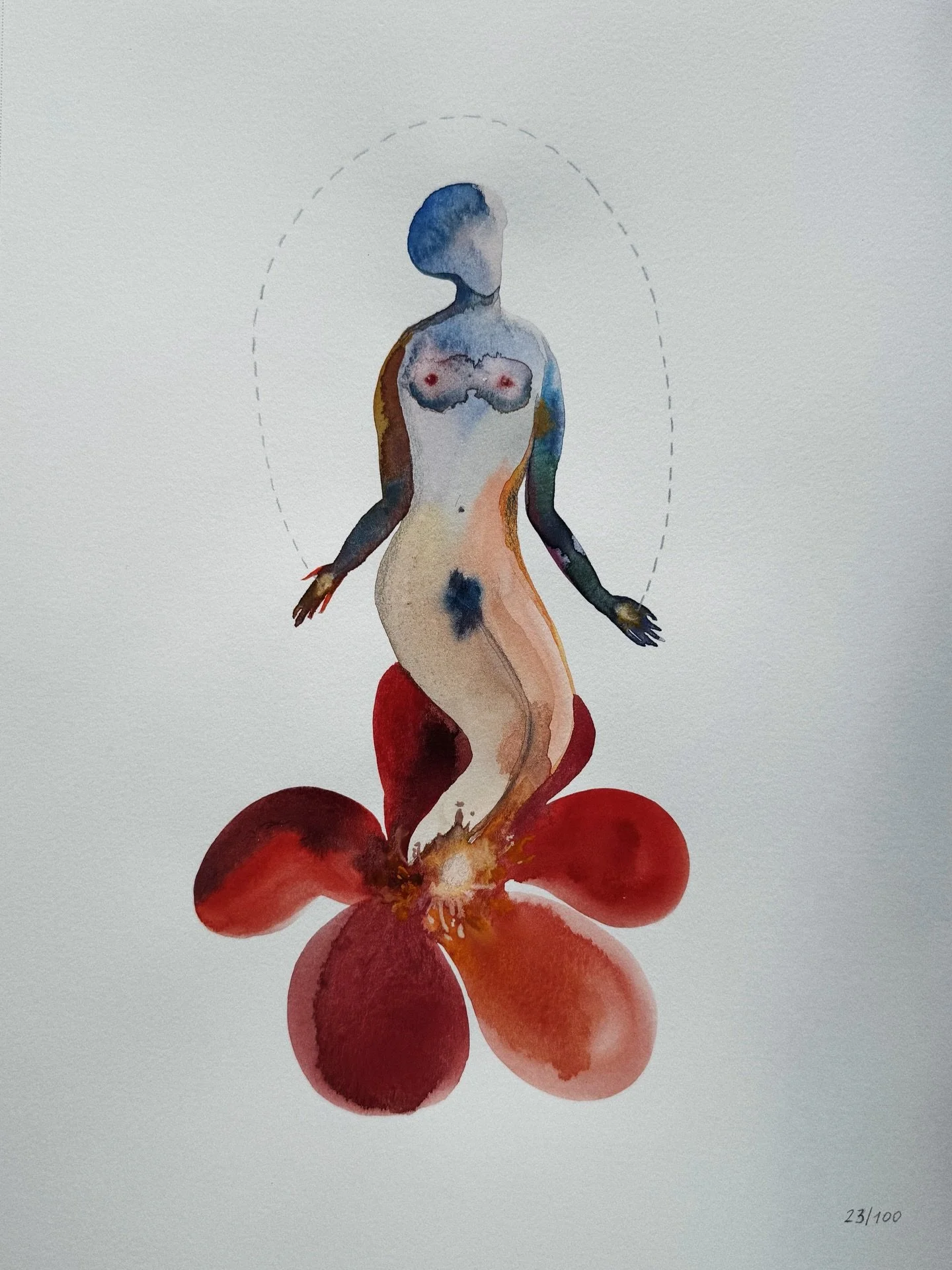 The second two weeks of my hundred-day project have been taking me places - from dissolving my face into puddles of shapes and clouds to shedding any facial signs altogether, to turning myself into an insect. The metamorphosis of it all, and I don&rs