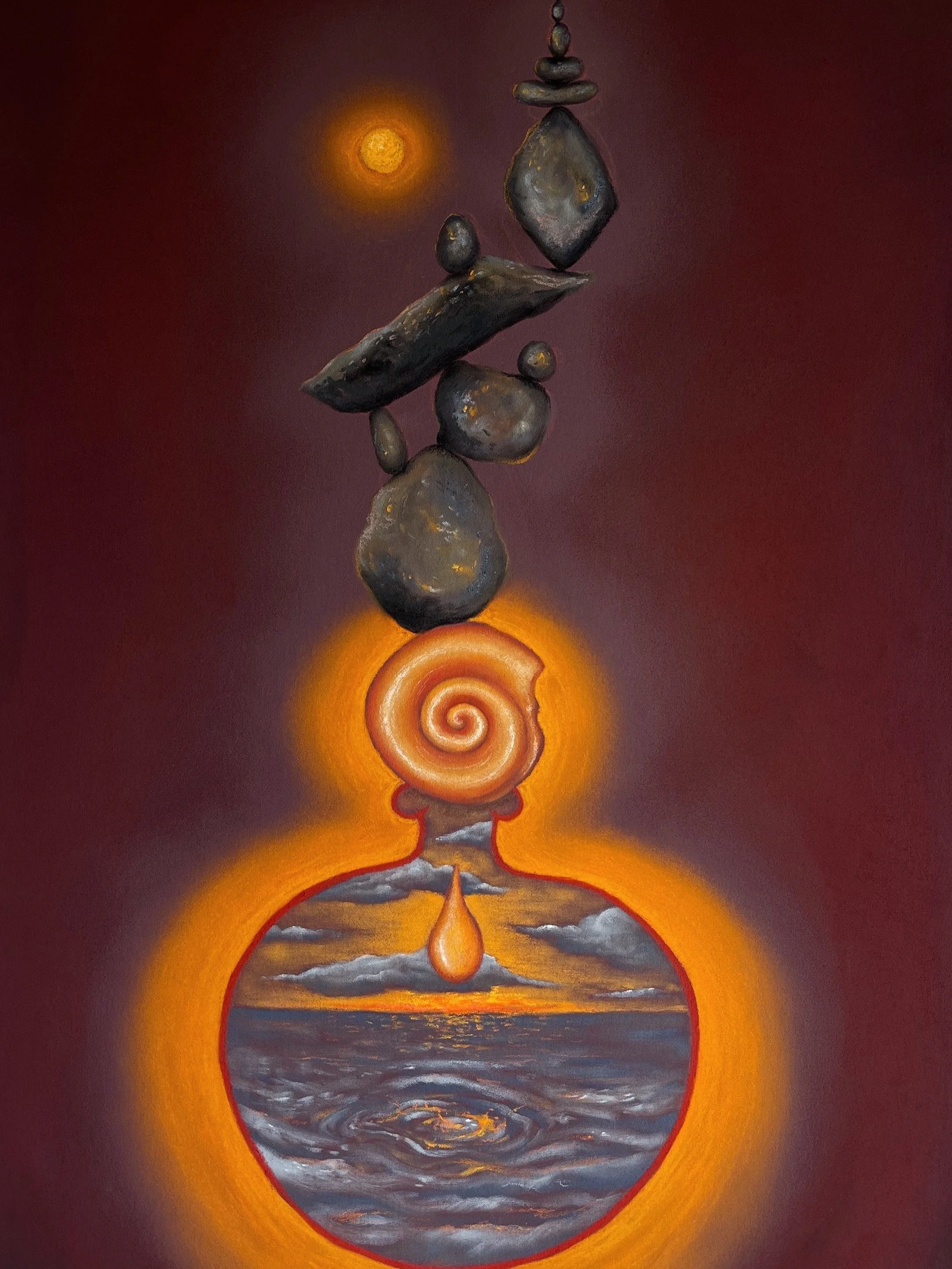 Two years ago I went through the winter of being absolutely obsessed with pastels. As a fairly new medium for me, it took away my sleep and glued me to the easel for days. It was a perfect instrument to bring to life the glow and pure color of the im