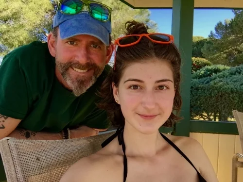 Anya and me (photo posted with her permission: &nbsp;thanks kiddo!) 