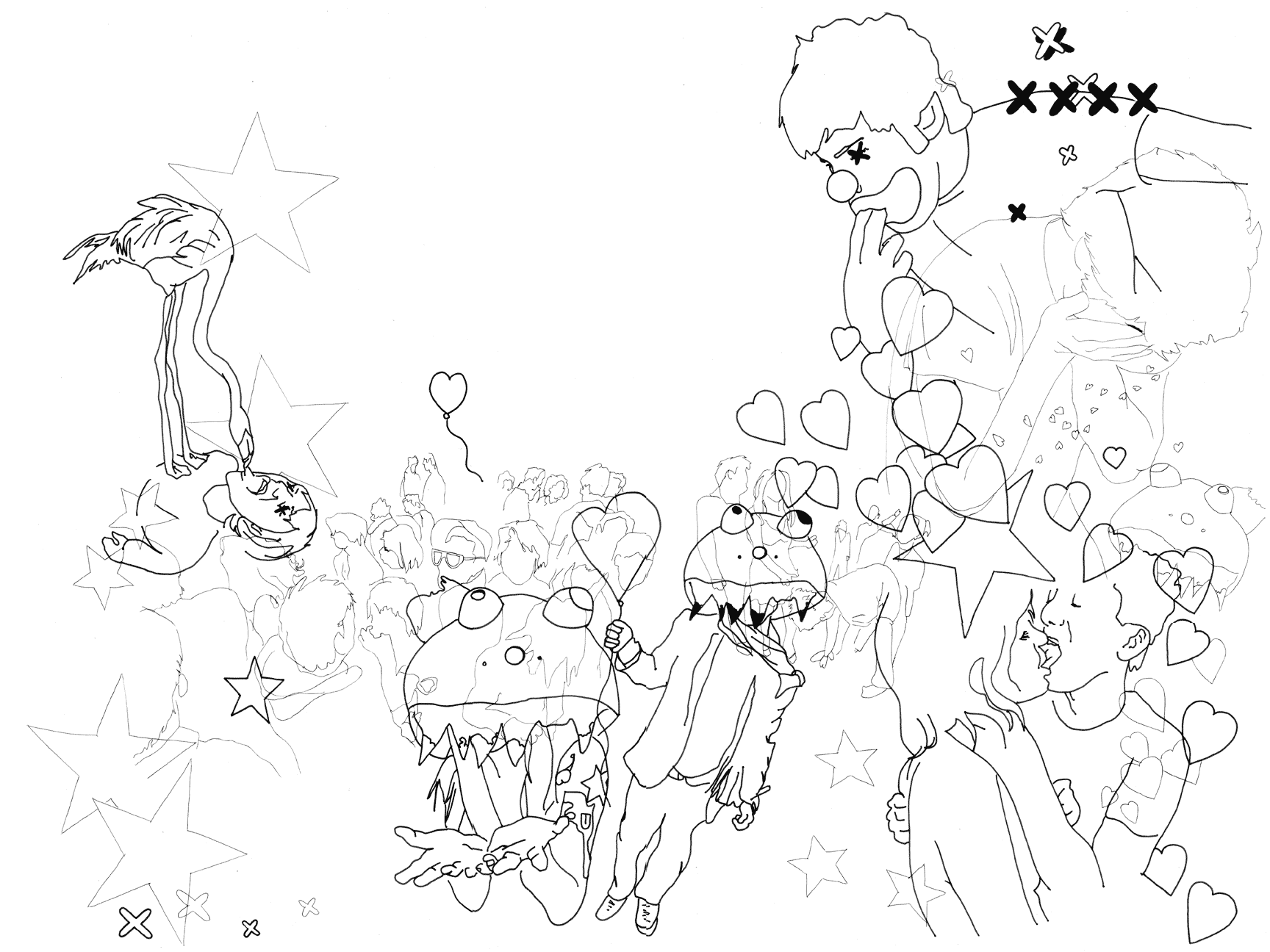    Radish Baby Land of Tradition     18"x24" Ink on Polyester Film, 2006  