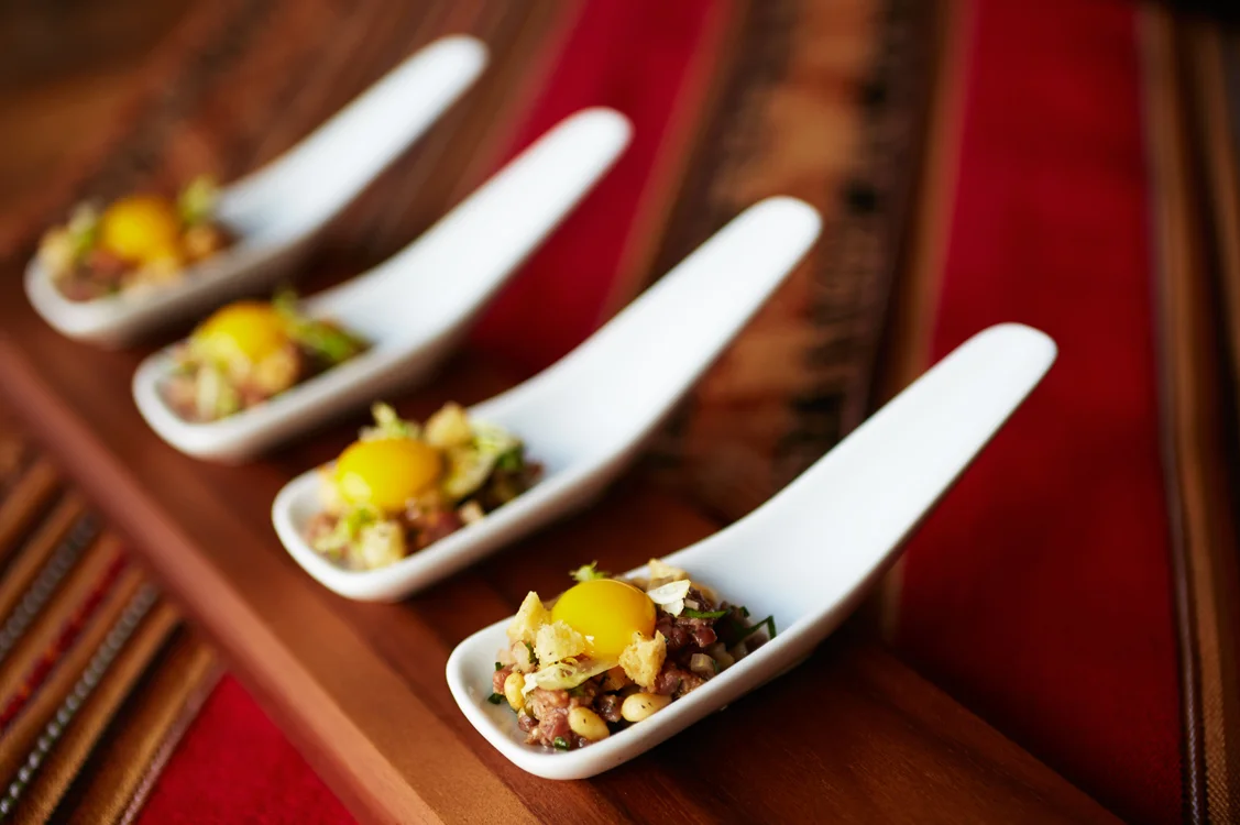 Korean Steak Tartare, Frisee, Quail Egg