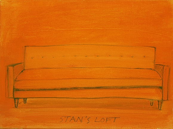 STAN'S LOFT, 2014, acrylic on canvas, 12 x 16"