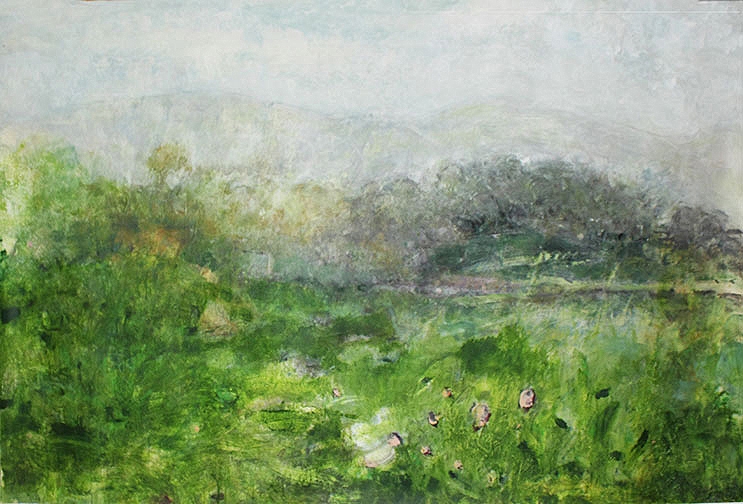 Isterni, 2012, pastel and acrylic on paper, 40 x 60"