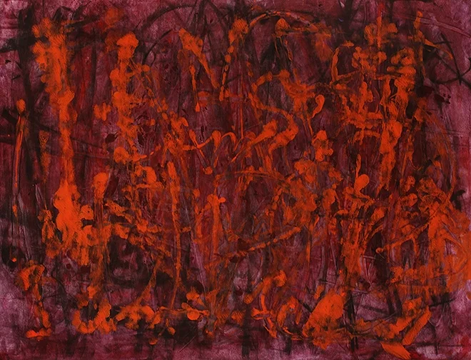 I am too fucking sweet, 2012, acrylic and charcoal on paper, 20 x 26"