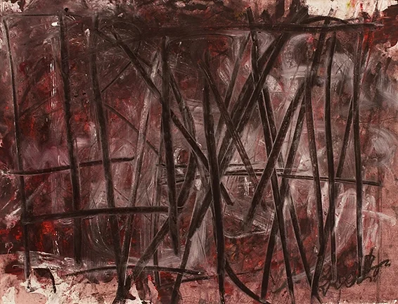 I've reached my limit, 2012, acrylic and charcoal on paper, 20 x 26"