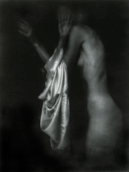 Annunciation/Encounter with an Angel, 1991, gelatin silver print, 46.5 x 40"