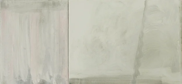 Aftermath III, 2015, acrylic on canvas, 12 x 21"