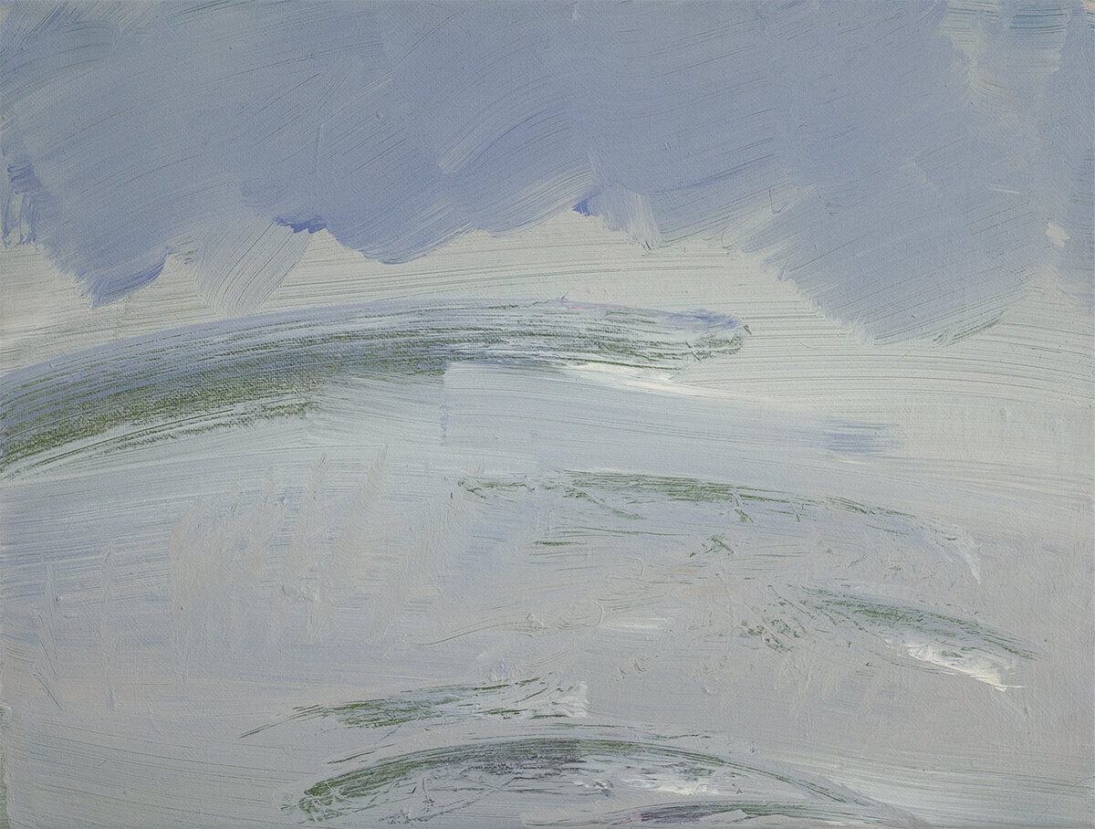 sea and sky, 2019, acrylic on canvas, 11.75 x 15"