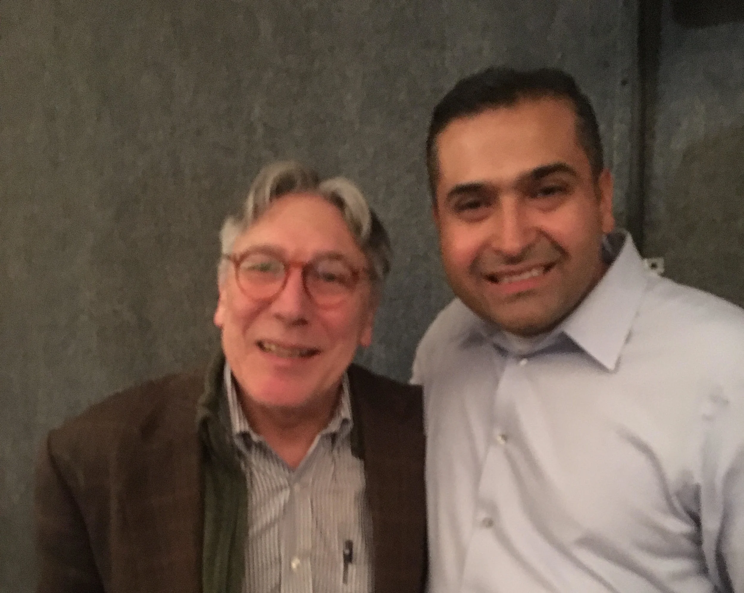 Alfredo and me after the polls closed.