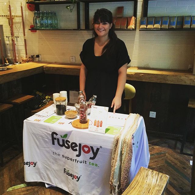 Repping Fusejoy at Sumerian Coffee! #coffeemeetstea