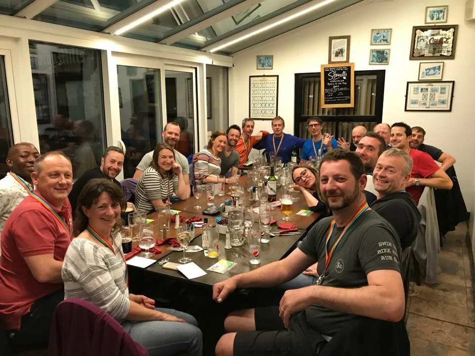 Celebratory meal after our 2016 Coast to Coast adventure.