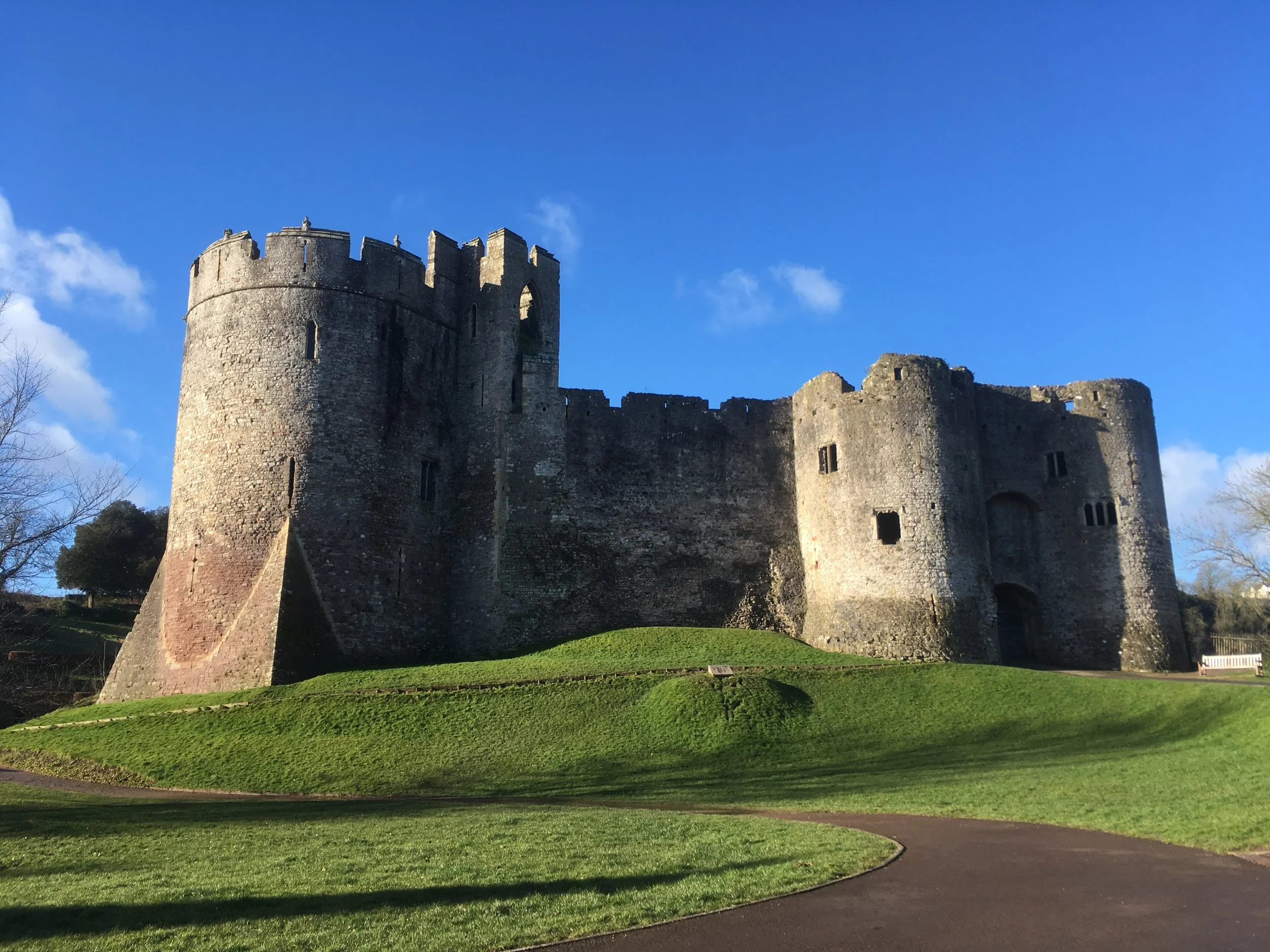 Chepstow Castle’s grand entrance