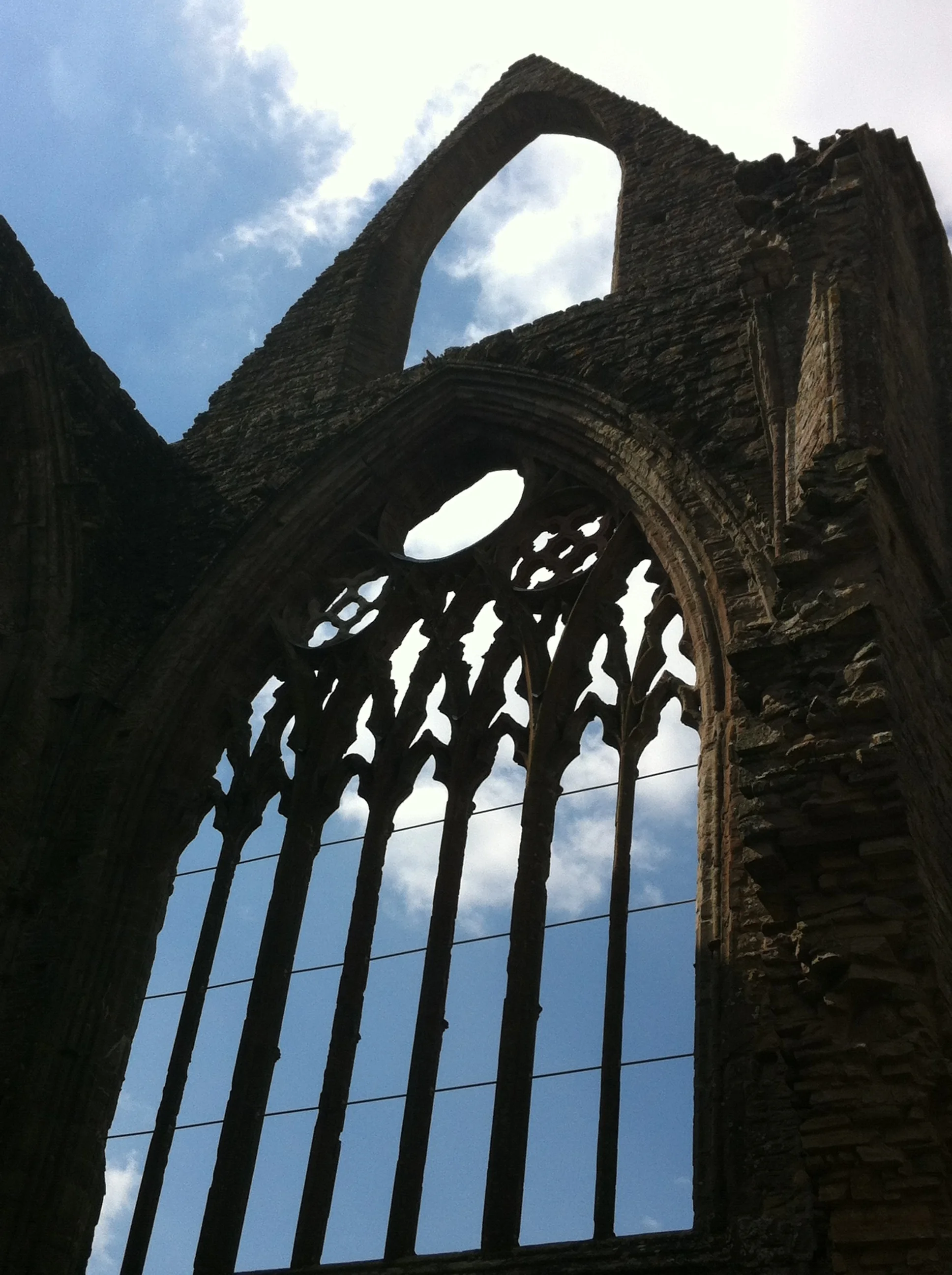 The imposing ruins of Tintern Abbey,