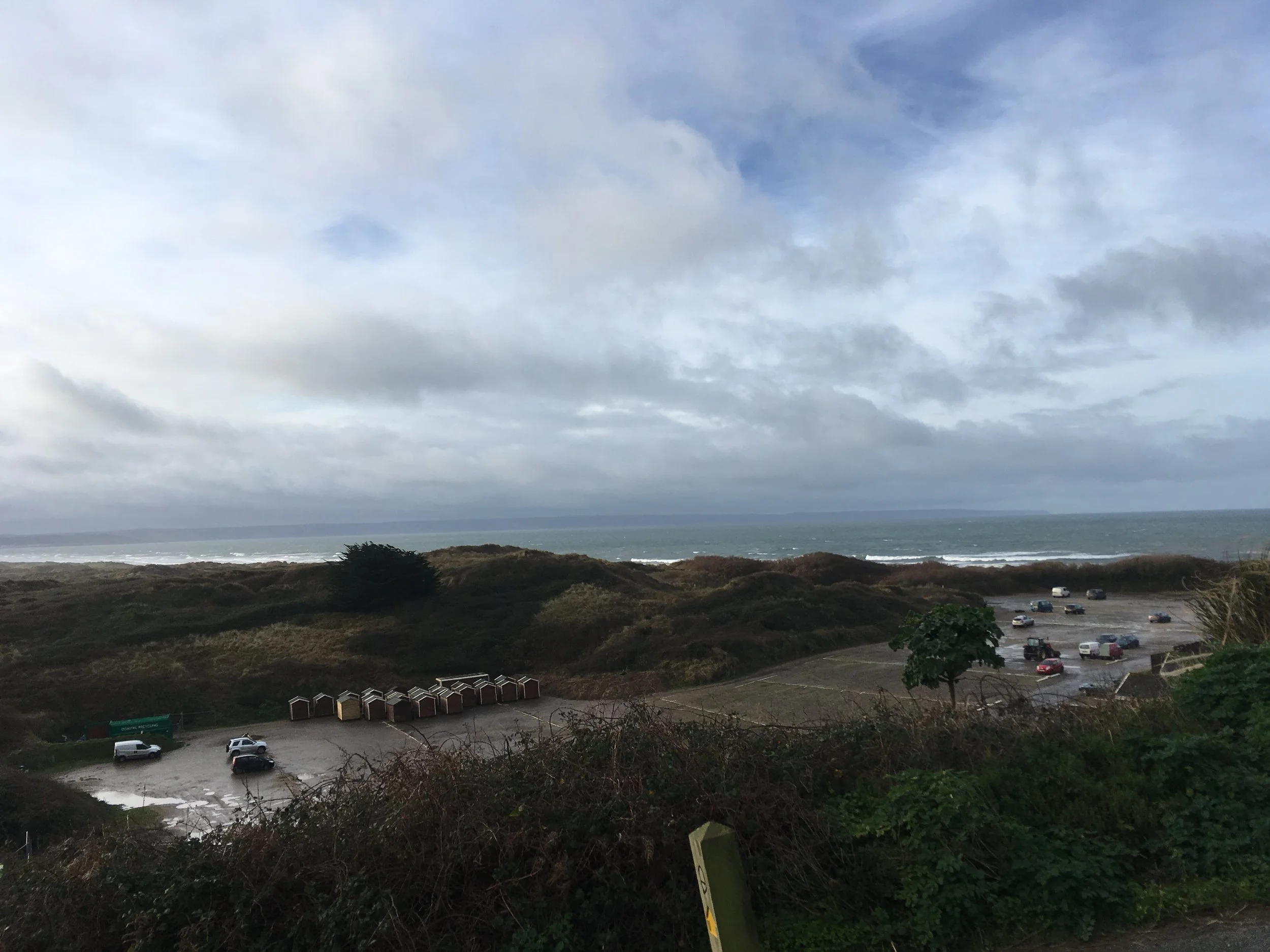 Saunton Sands with the beginning of the endless sand dunes behind