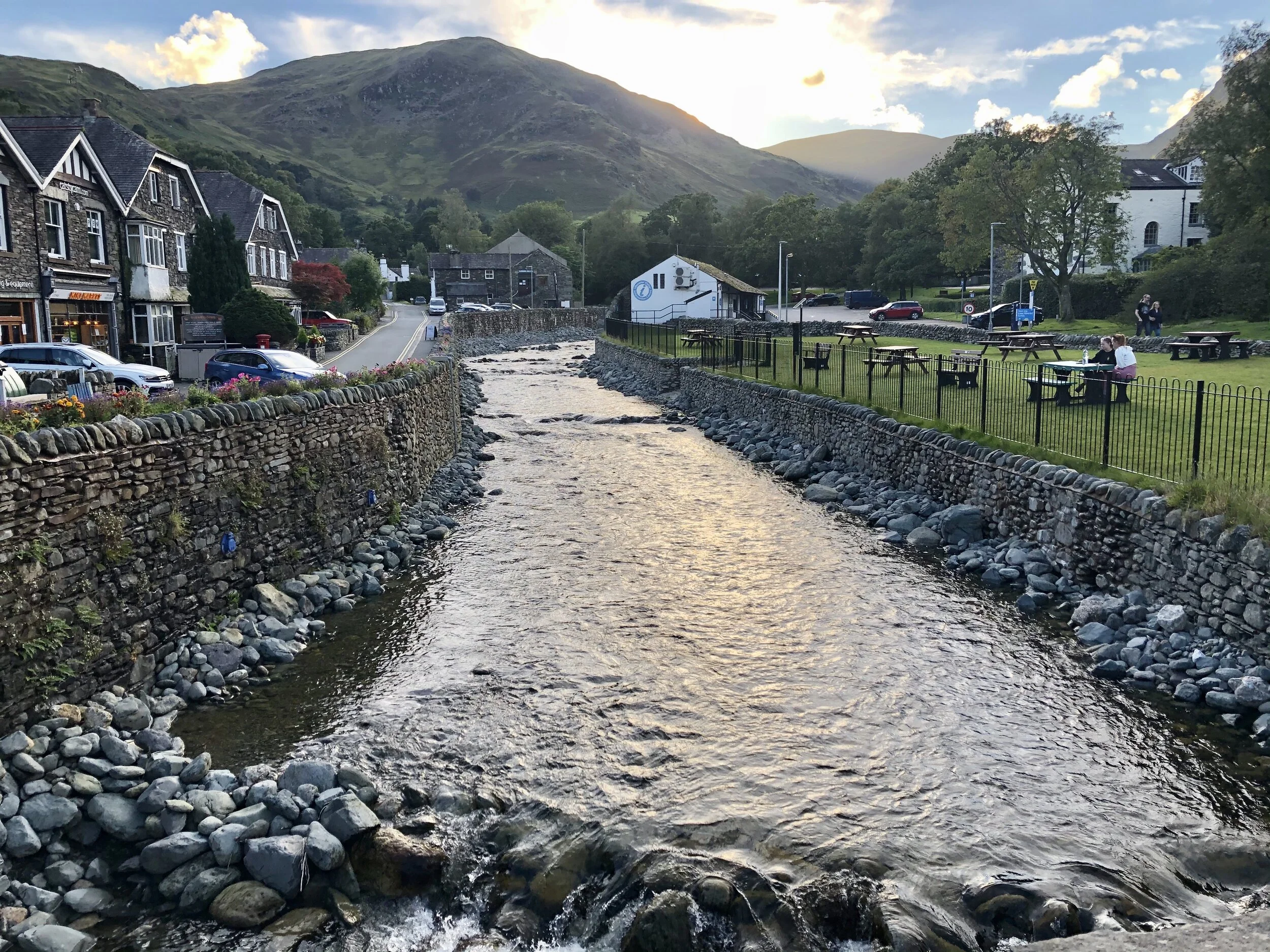 Not a bad view for dinner