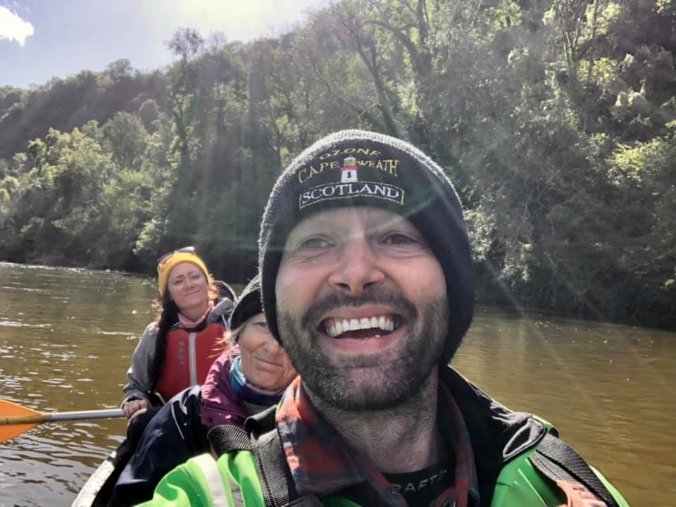  Messing about on the river. Canoeing on the Wye. 
