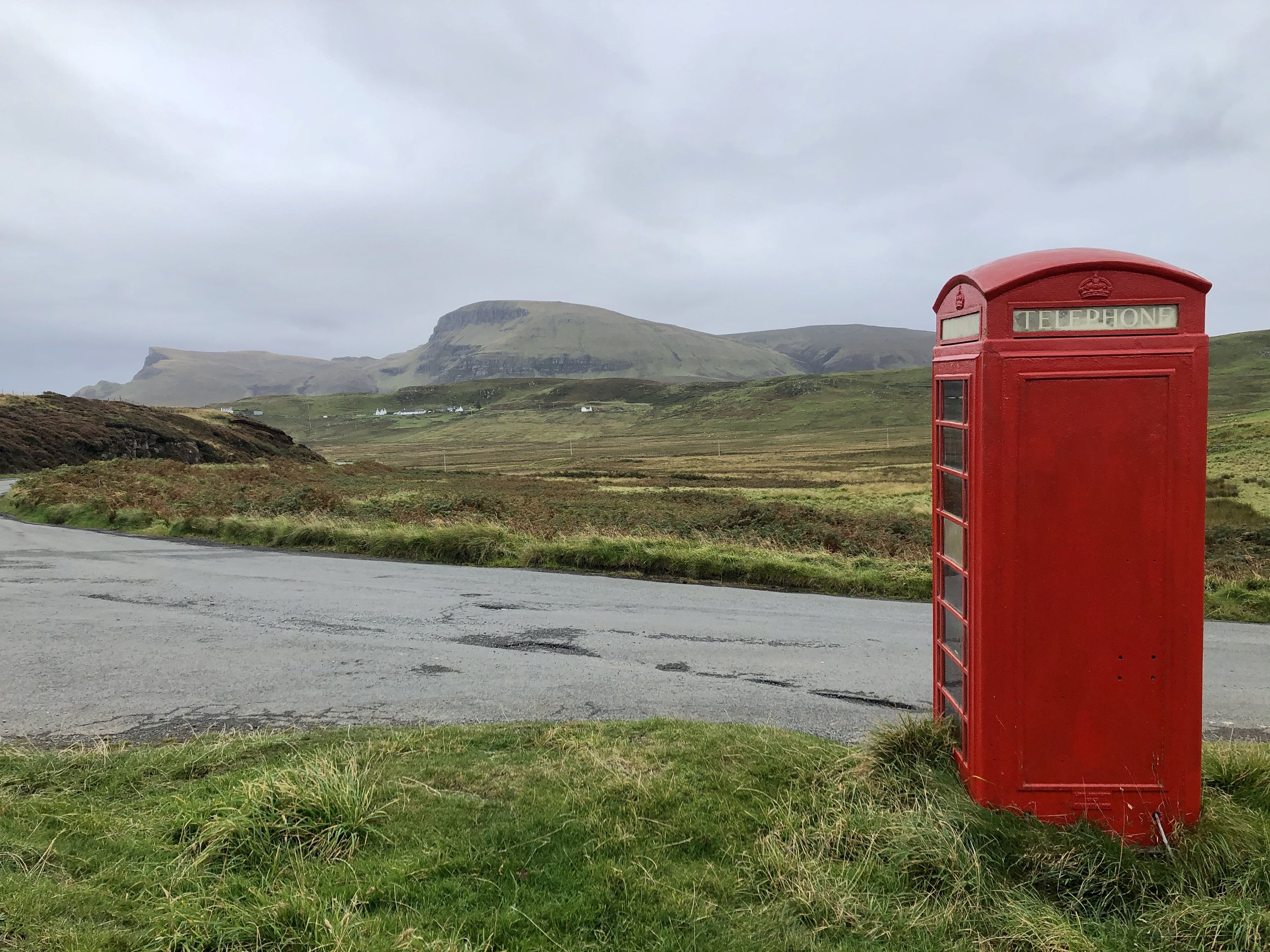  The most remote phone box in Britain? Northern Skye. 