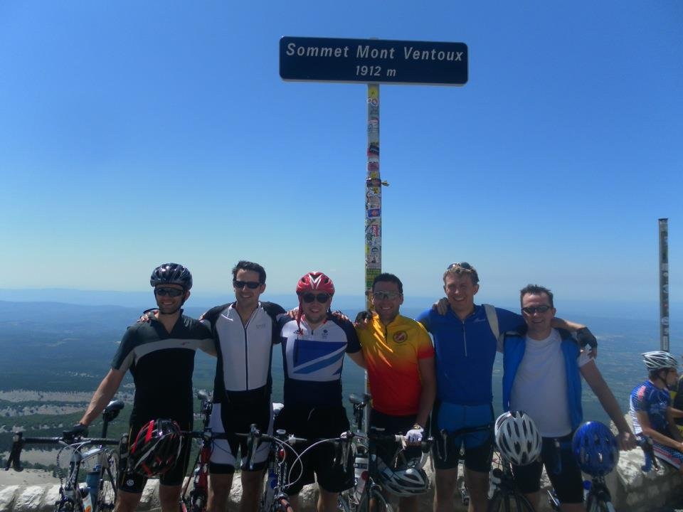 Our first ride up the infamous Mont Ventoux. 