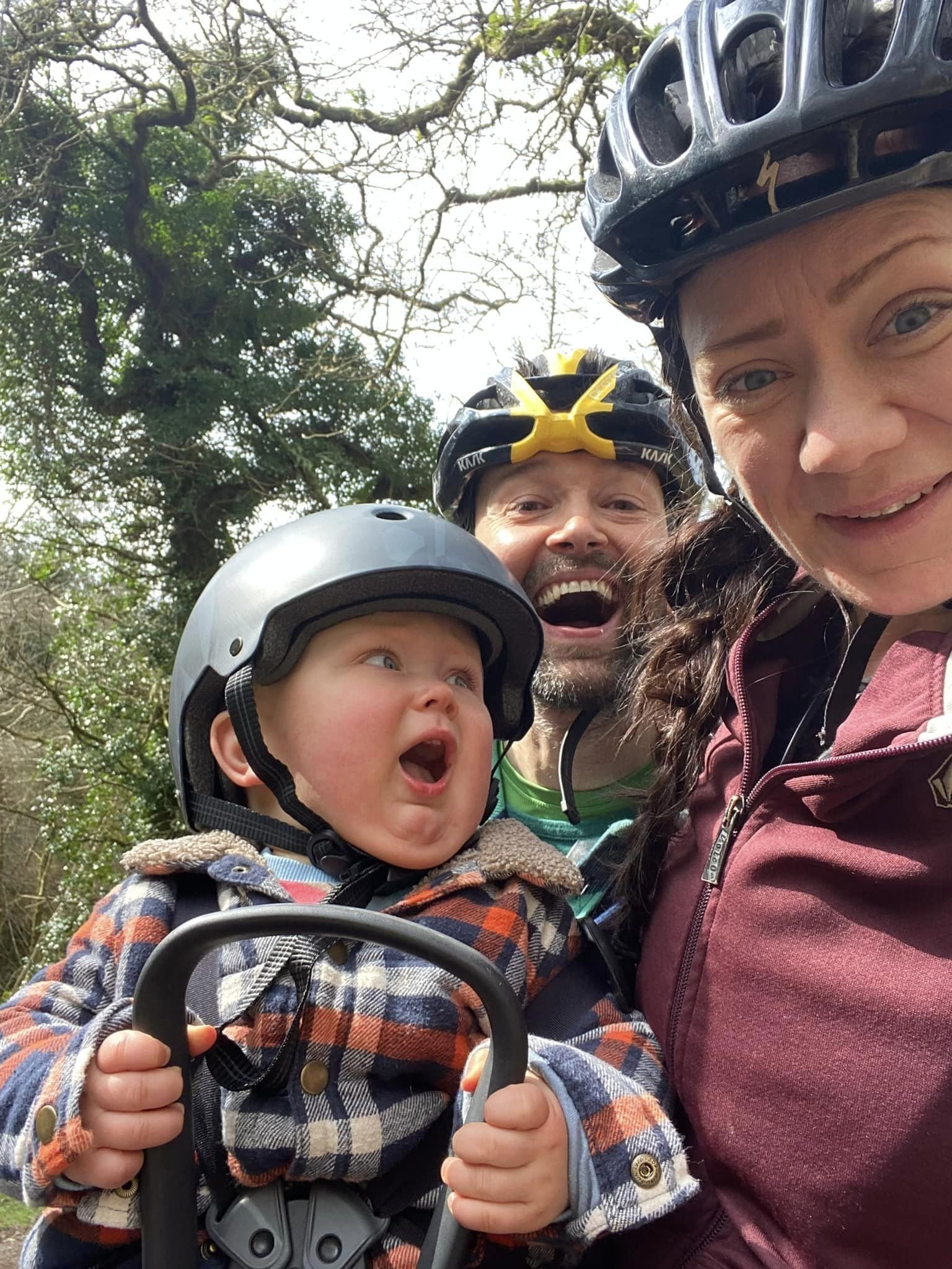  Lennie loving a family day out biking the Camel Trail in Cornwall! 