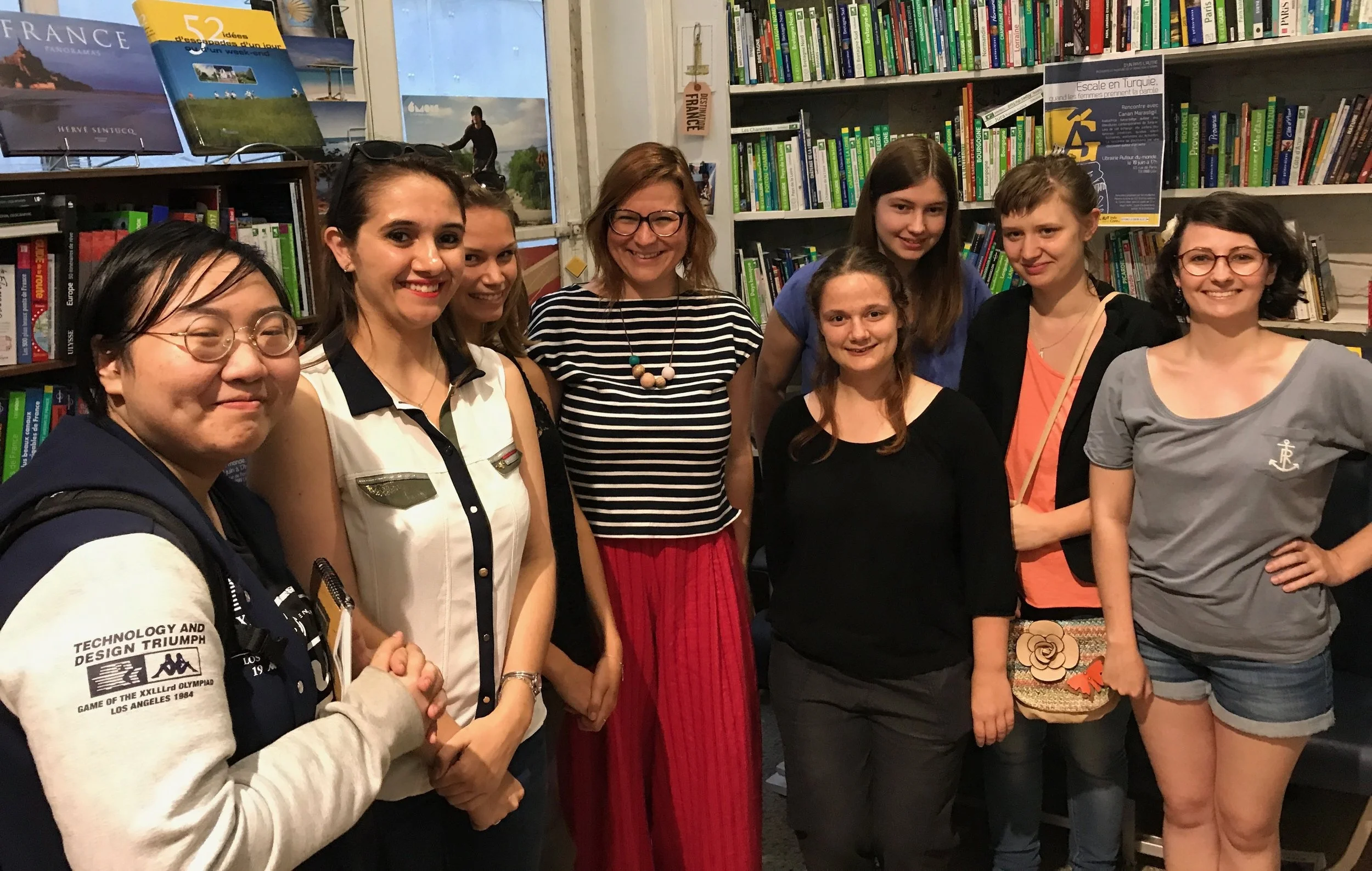 Avec les étudiantes de l'IUT Tourcoing, juin 2017.