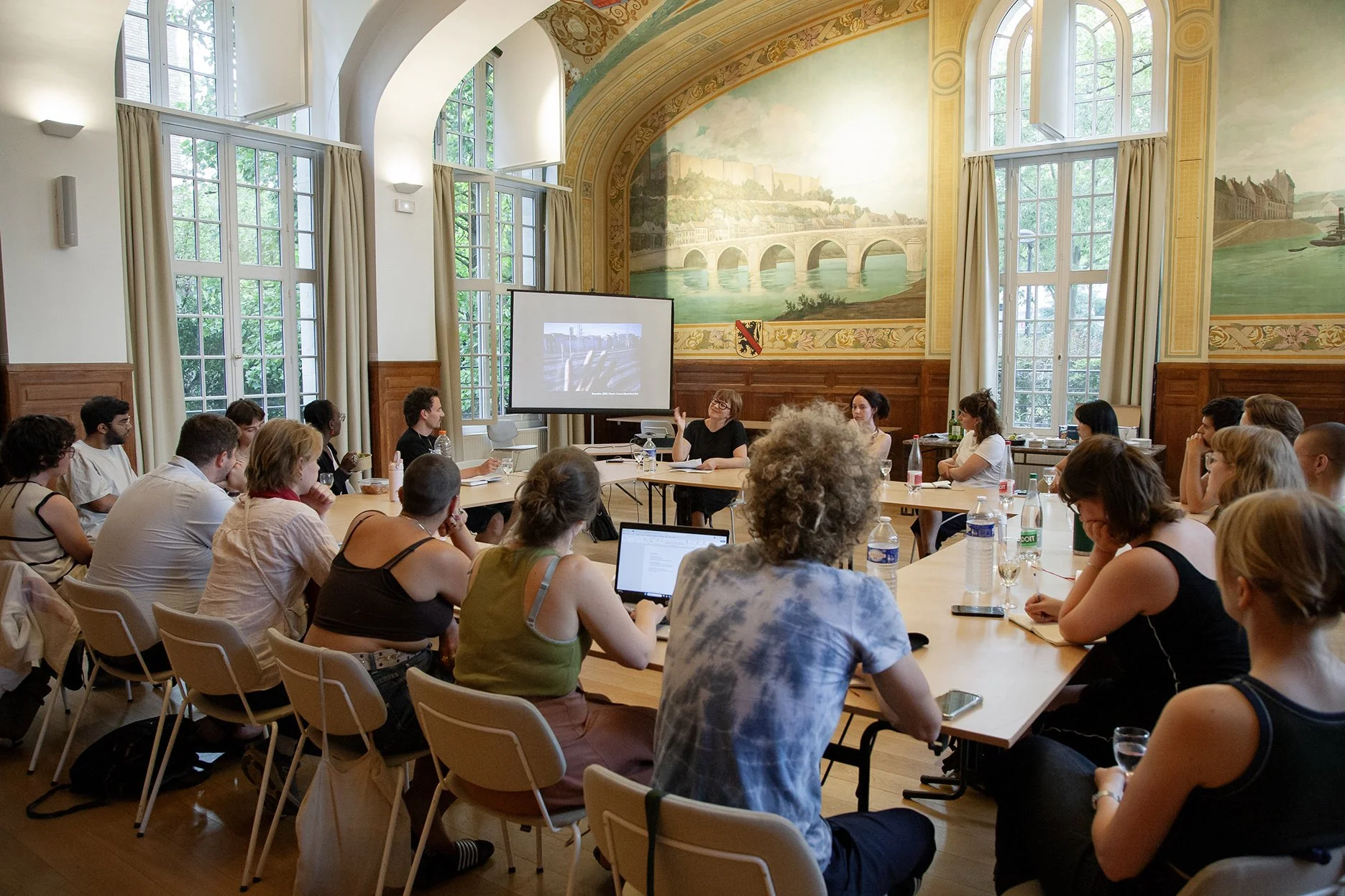 An evening at the writers residency of deBuren in Paris 