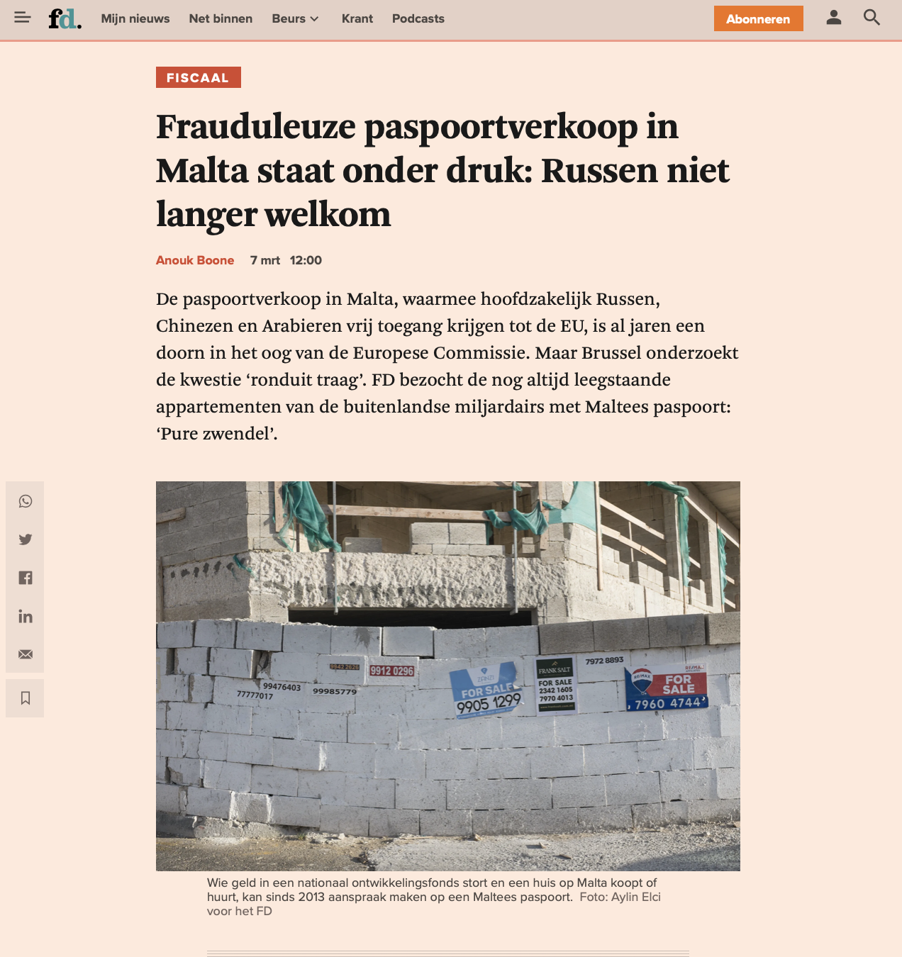 PHOTOS: Frauduleuze paspoortverkoop in Malta staat onder druk: Russen niet langer welkom