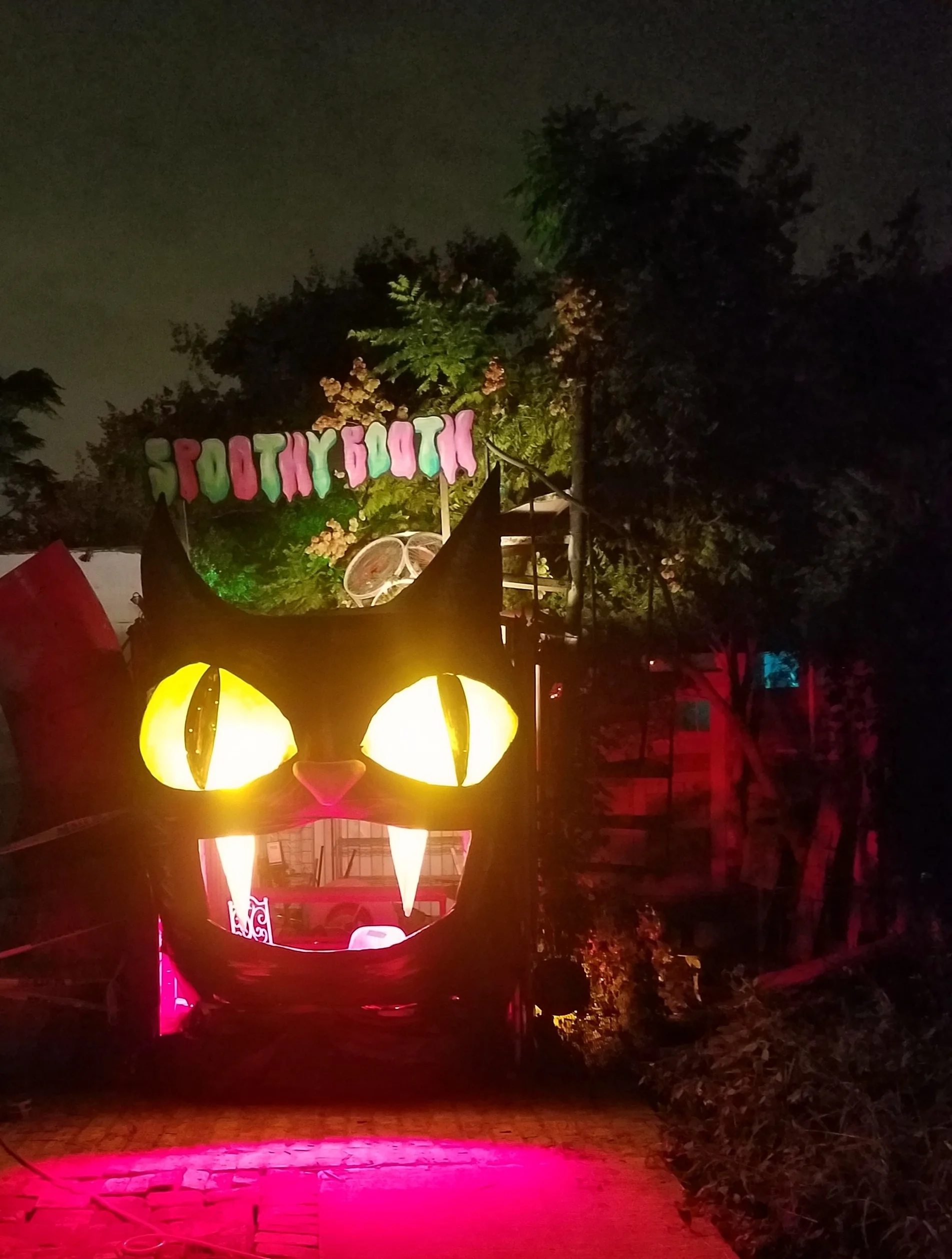 Black Cat Ticket Booth for Haunted Puddle