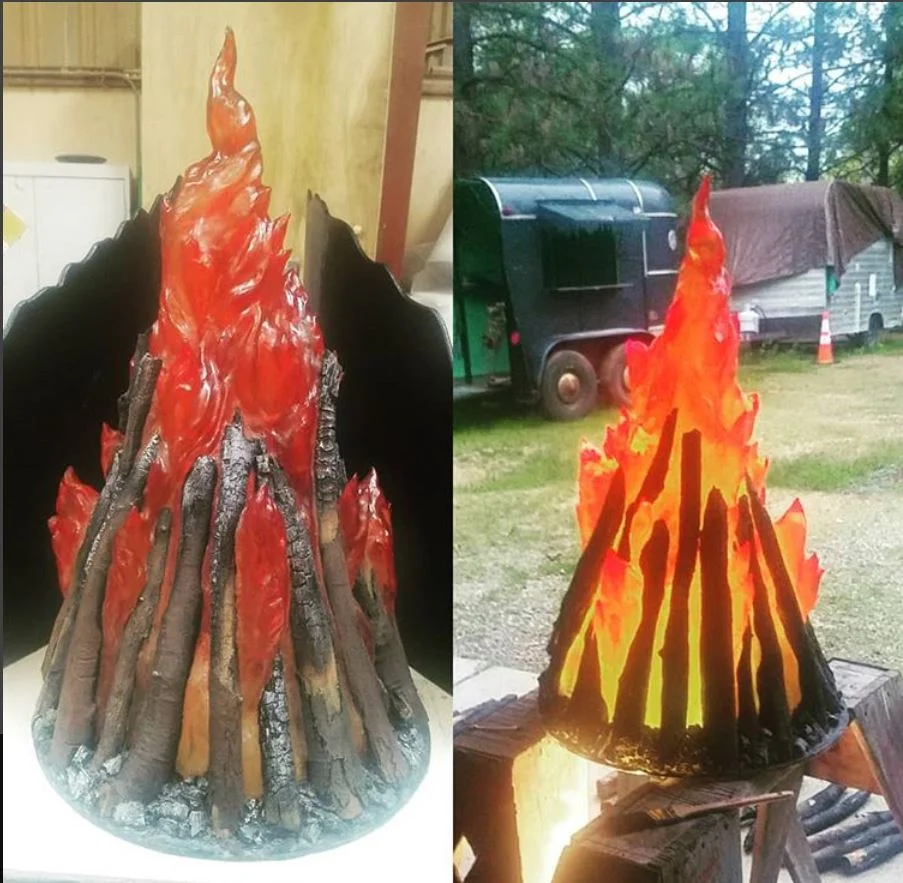 Resin Cast Fire