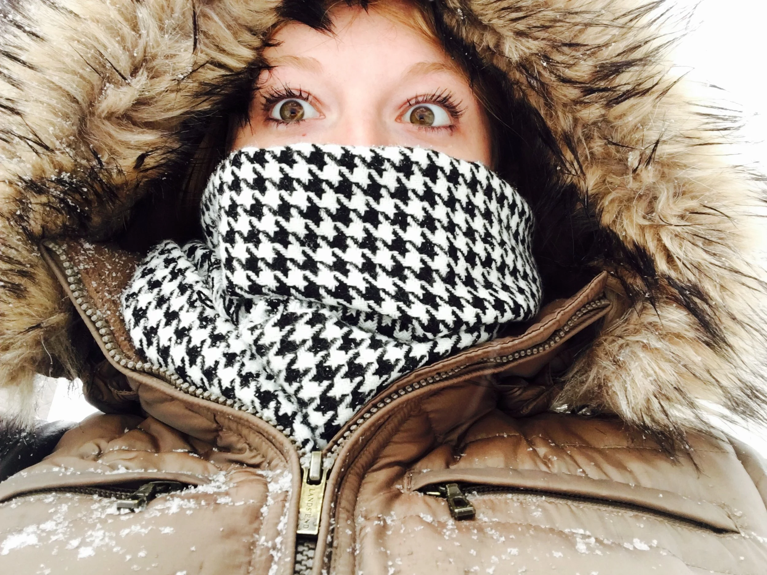 When snow is falling sideways