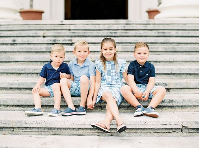 A new post is up on the blog and it features large families, blue plaid, and some gangster kids. 💙💕 Photo taken on a #contax645 on #fuji400h film, developed and scanned by @carmencitalab.